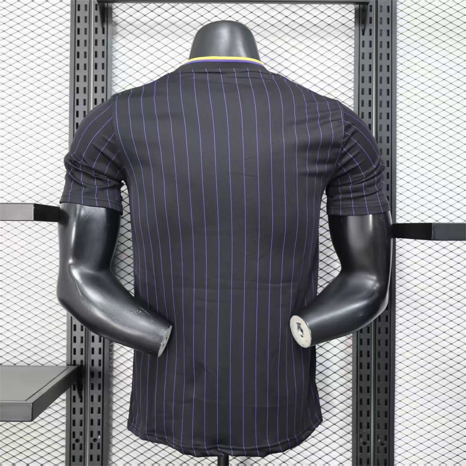 Manchester United 25-26 Trefoil Purple Lines Black Travel Jersey - Player Version - Unitedfutballjersey