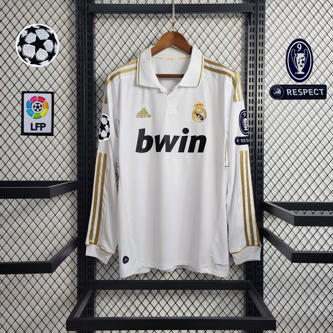Retro Real Madrid 11-12 Home Long Sleeve Jersey - Unitedfutballjersey