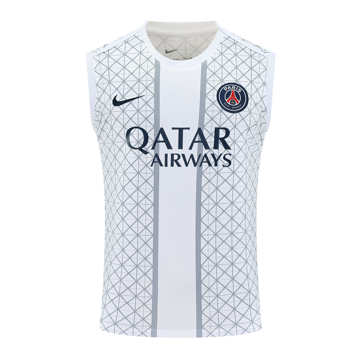 Paris Saint-Germain PSG 25-26 Vest Training Set - White Vest & Deep Blue Shorts - Unitedfutballjersey