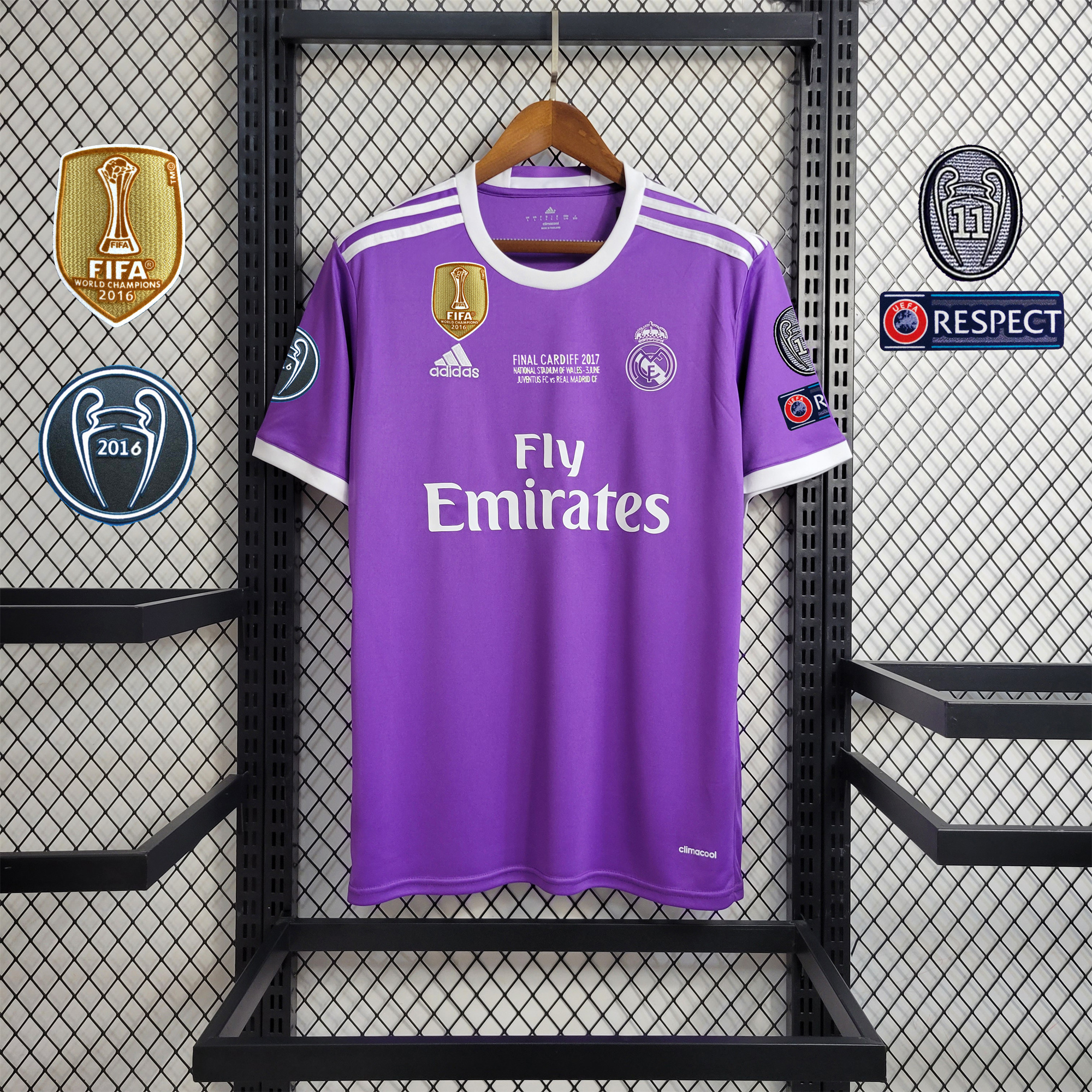 Retro Real Madrid 16-17 Away Jersey - Champions League Final Version - Unitedfutballjersey
