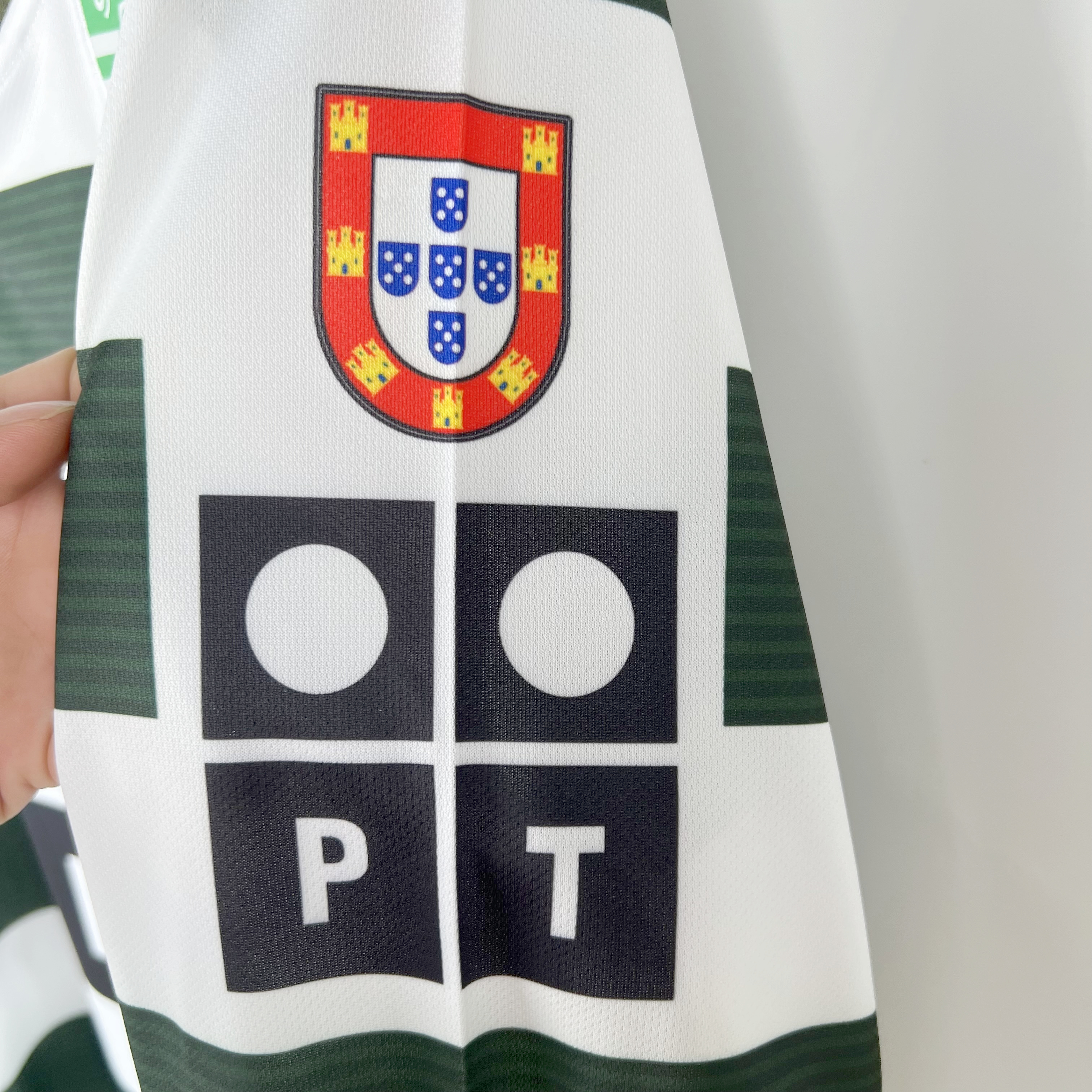 Retro Sporting CP 03-04 Home Stadium Long Sleeve Jersey - Unitedfutballjersey