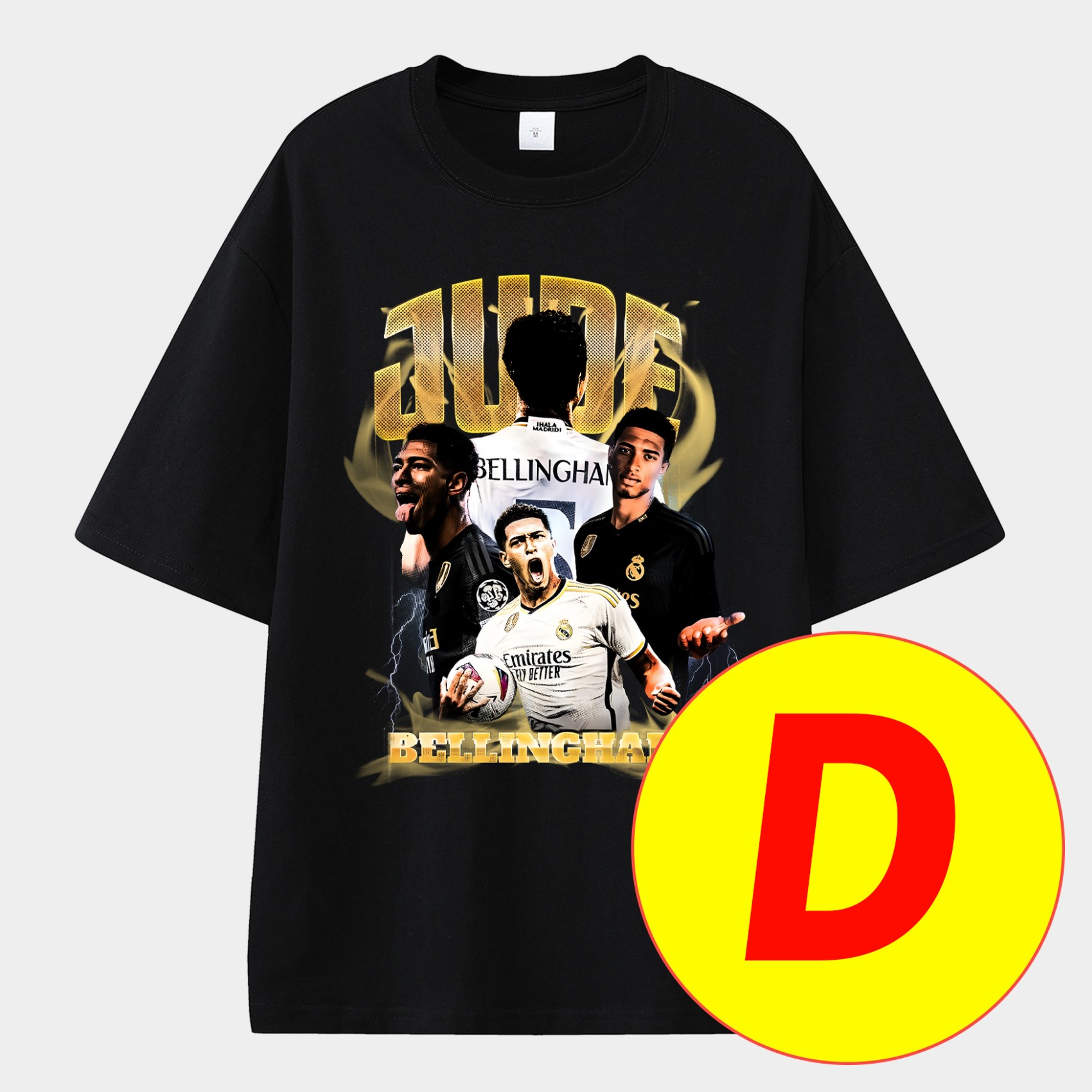 Bellingham Real Madrid England 24-25 25-26 Unisex Pure Cotton T-shirt - Unitedfutballjersey