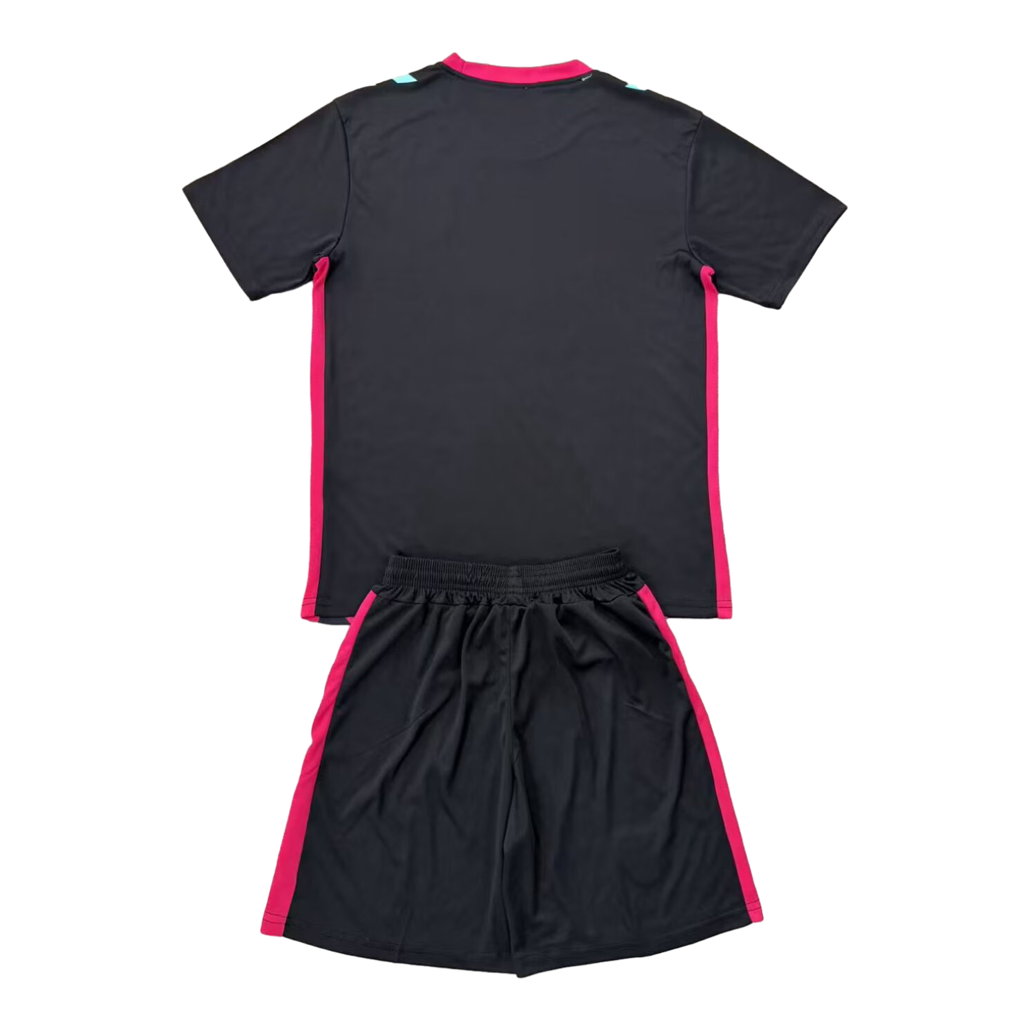 Sunderland 25-26 Goalkeeper Black And Pink Kids Kit - Unitedfutballjersey