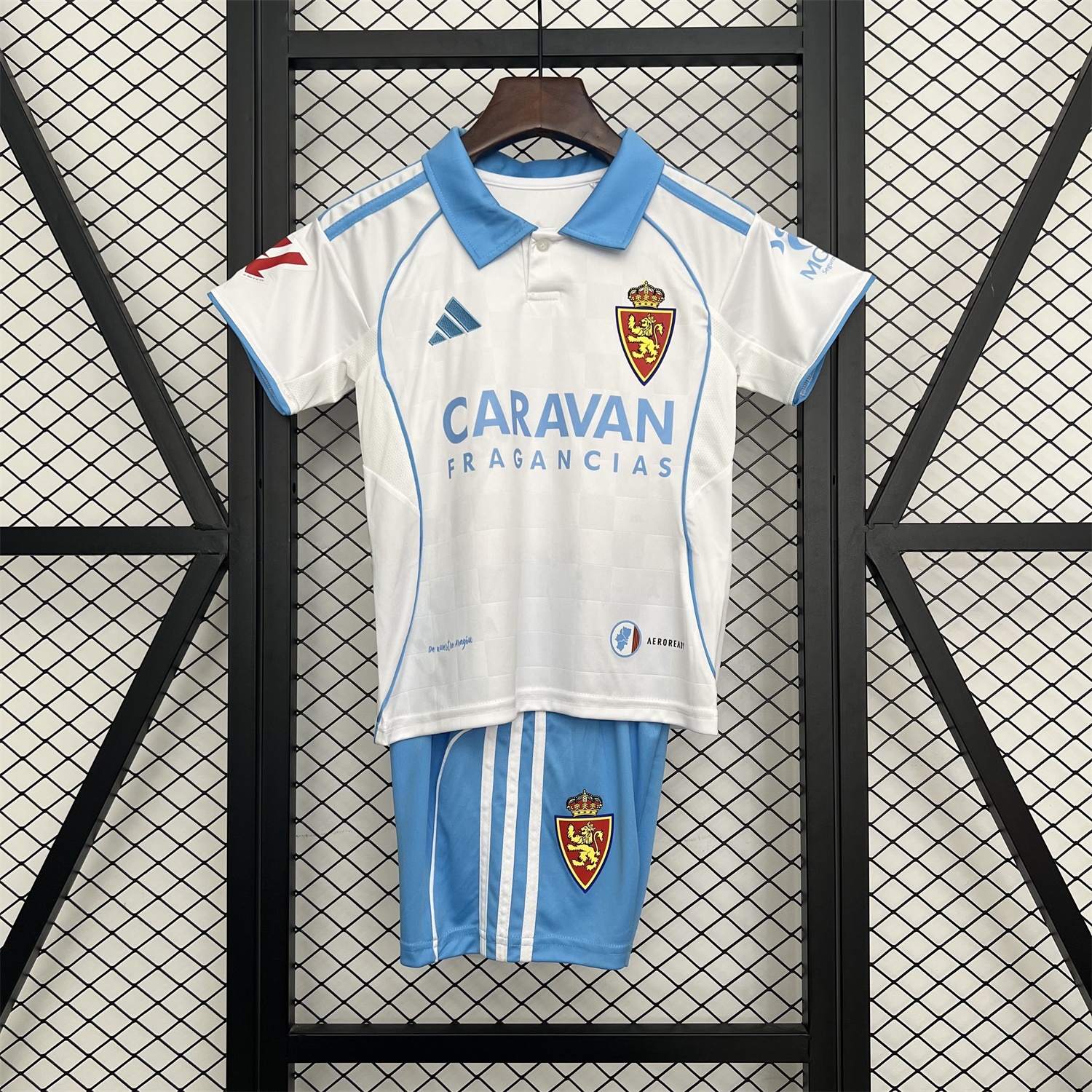Real Zaragoza 25-26 Home Kids Kit - Unitedfutballjersey