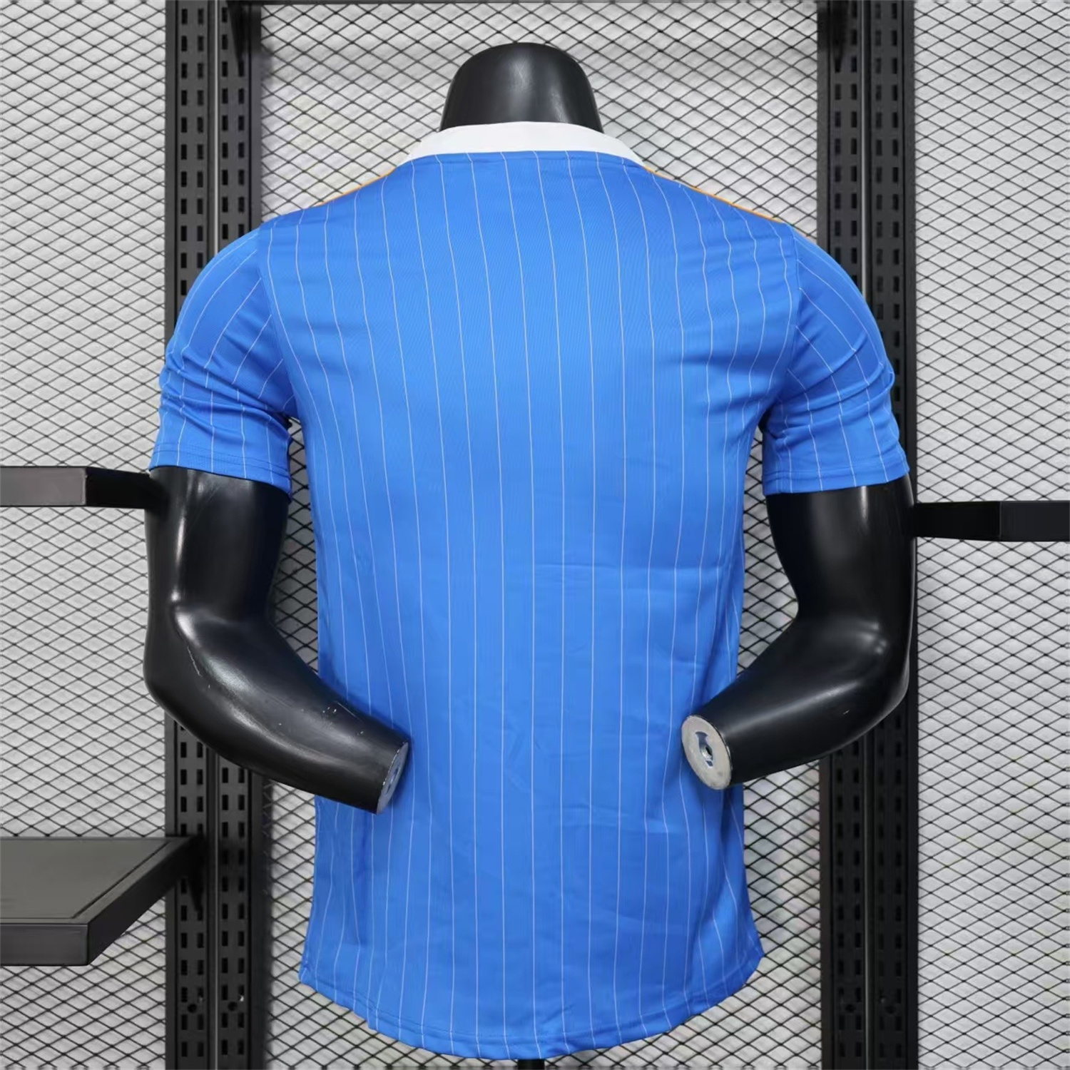 Real Madrid 25-26 Trefoil White Lines Blue Travel Jersey - Player Version - Unitedfutballjersey