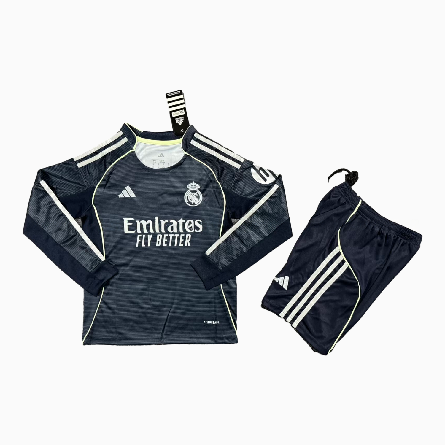 Real Madrid 25-26 Away Long Sleeves Kids Kit - Fans Version - Unitedfutballjersey