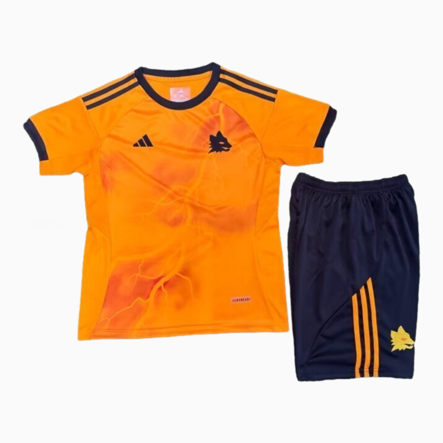 AS Roma 25-26 Away Unsponsored Kids Kit - Unitedfutballjersey