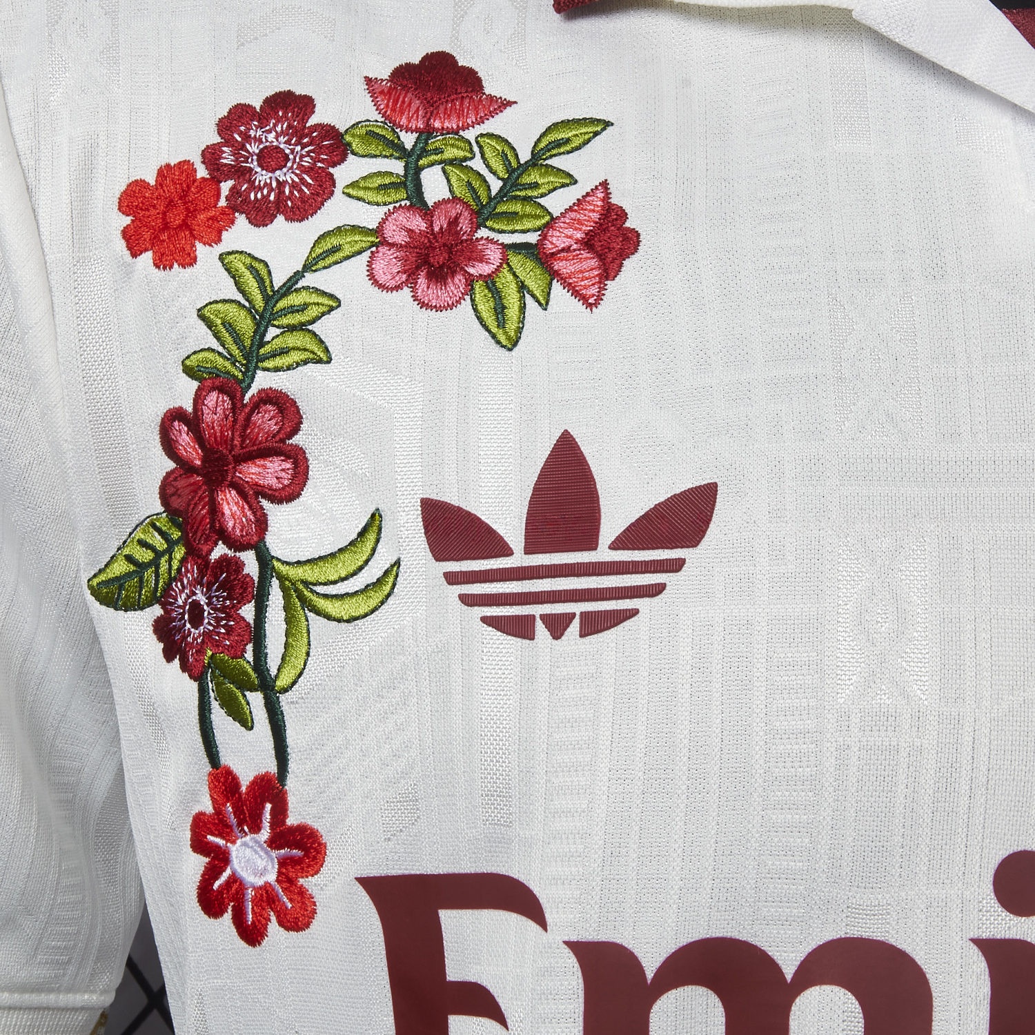 【Embroidered Flower Version】Arsenal 25-26 Third White Jersey - Player Version - Unitedfutballjersey