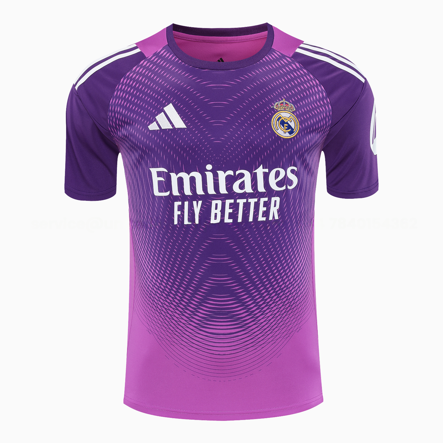 Real Madrid 25-26 Short-Sleeve Training Set - Purple Top & Purple Shorts - Unitedfutballjersey