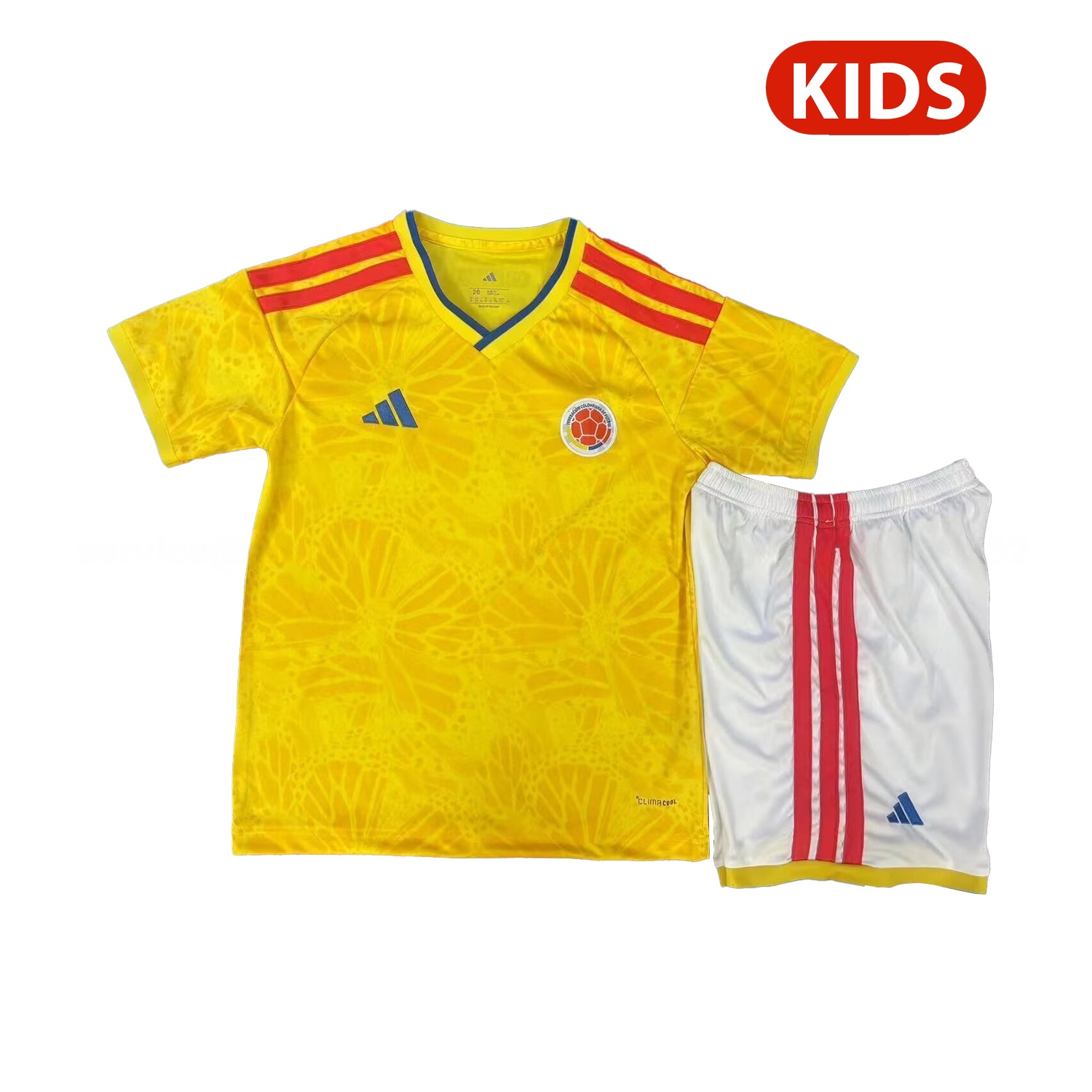 Colombia 2026 Home (Leaked Version) Kids Kit - Unitedfutballjersey