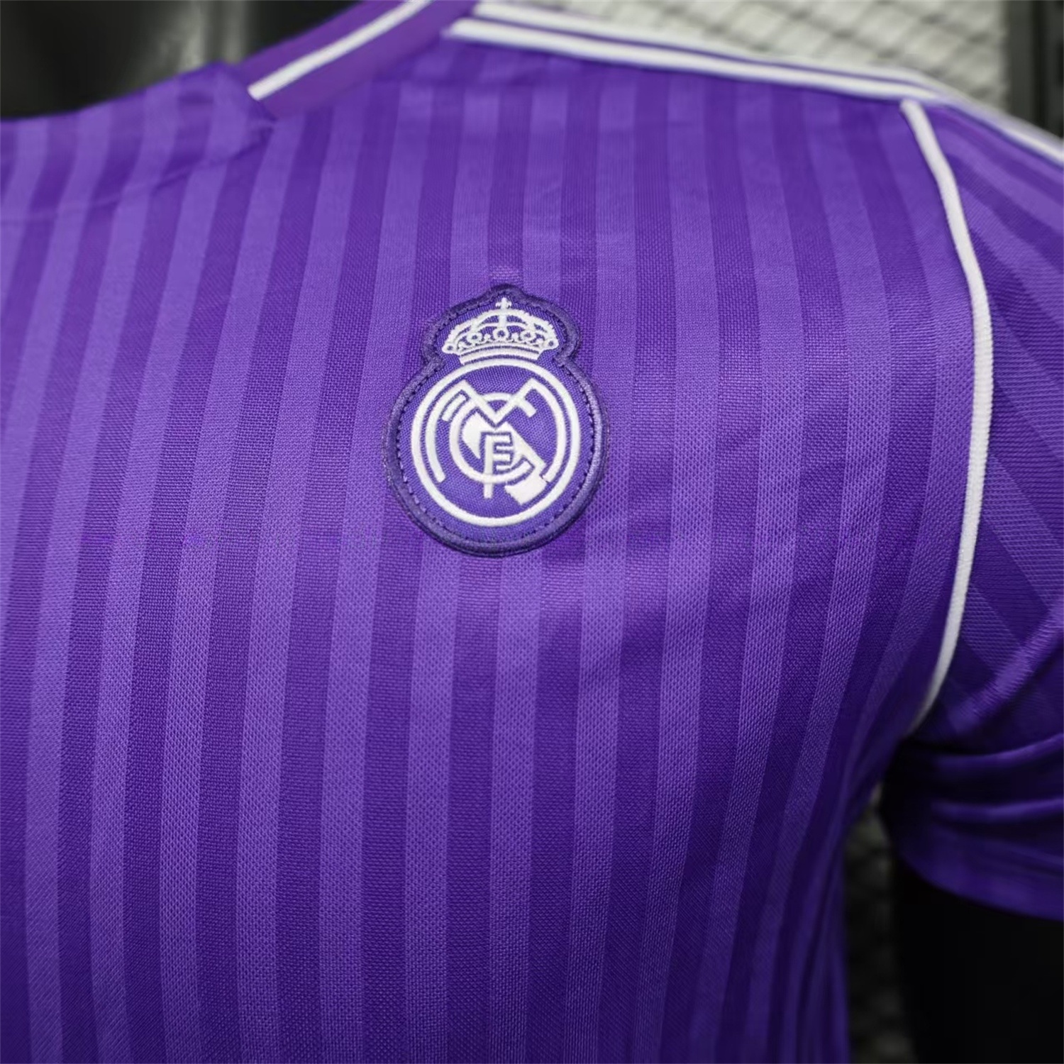 Real Madrid 25-26 Icon Range Trefoil Purple Travel Jersey - Player Version - Unitedfutballjersey