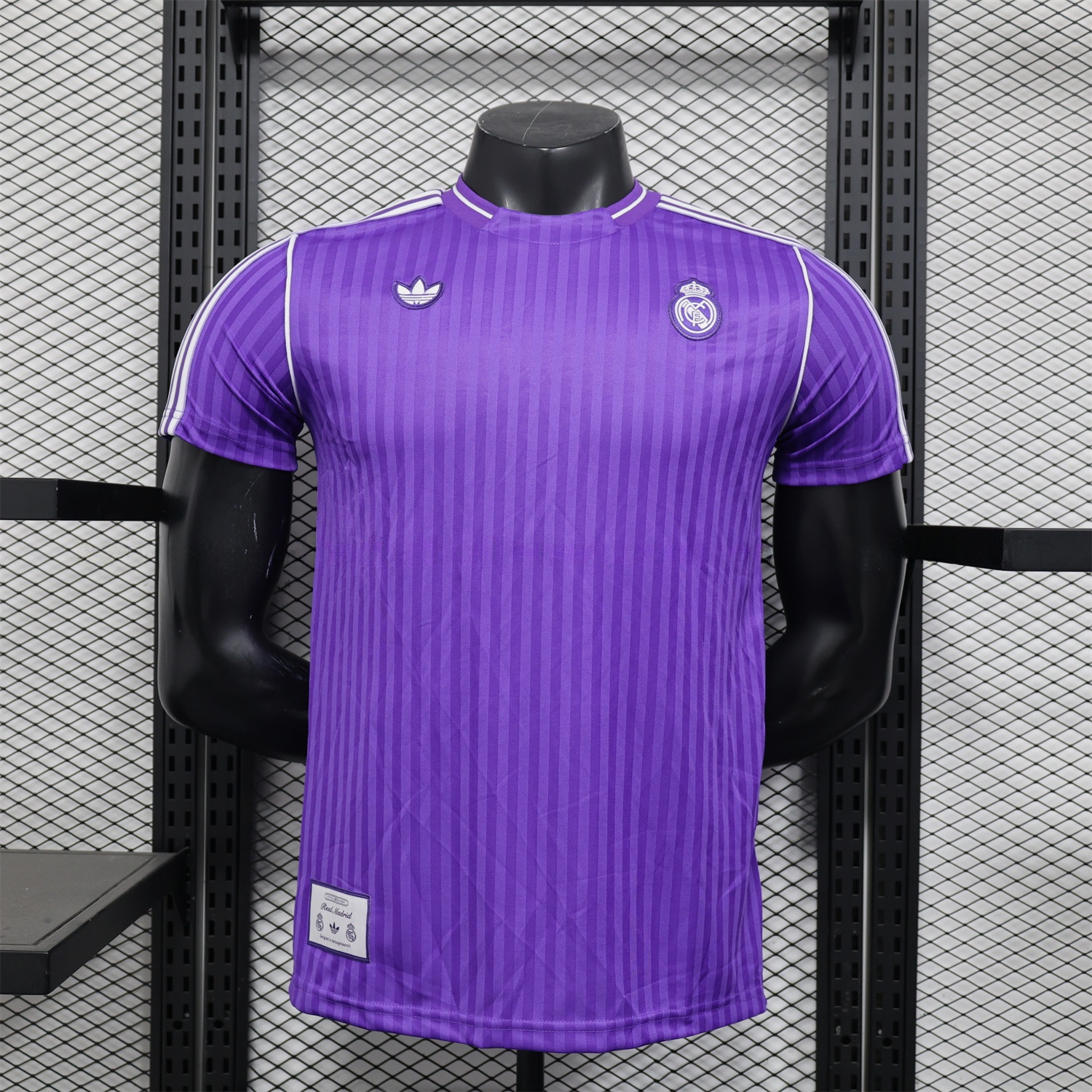 Real Madrid 25-26 Icon Range Trefoil Purple Travel Jersey - Player Version - Unitedfutballjersey