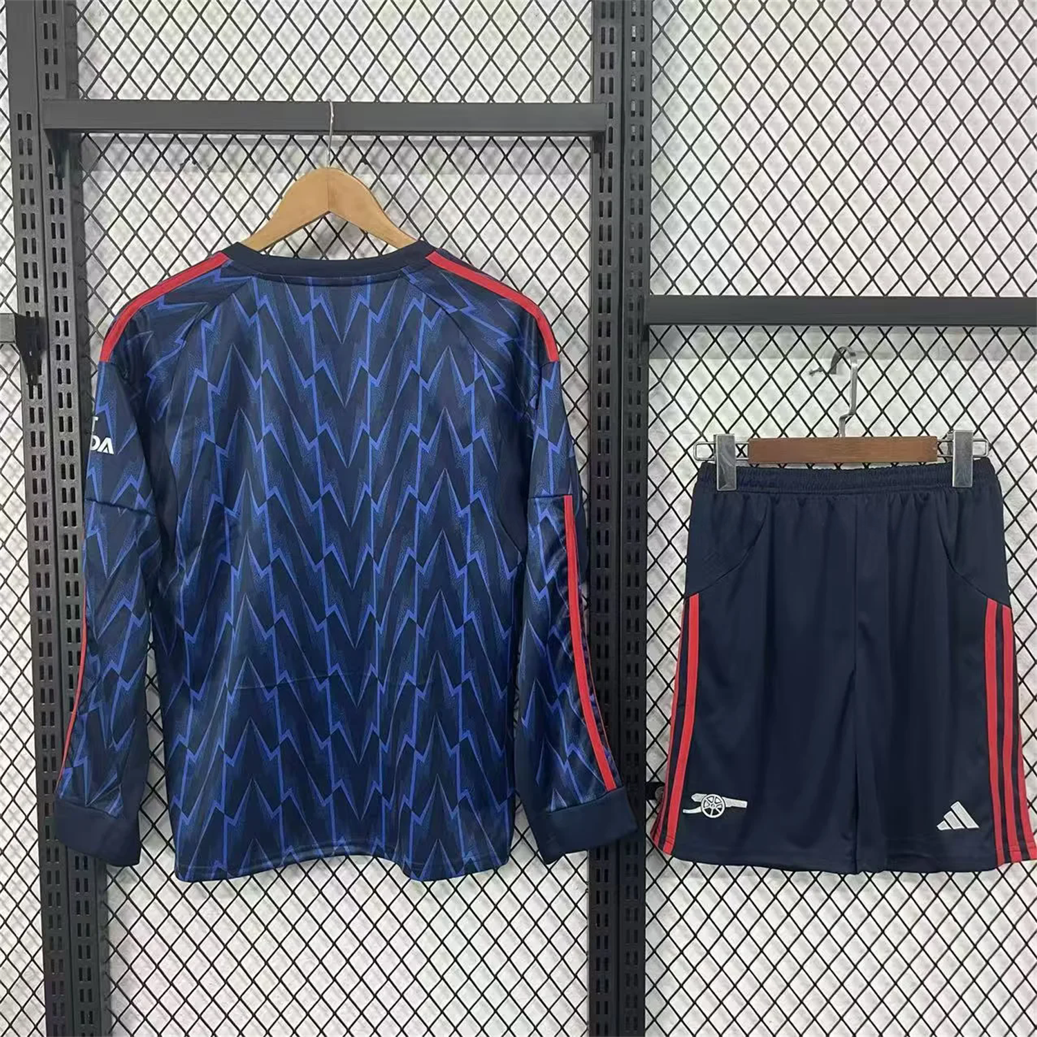 Arsenal 25-26 Away Blue Long Sleeves Kids Kit - Unitedfutballjersey