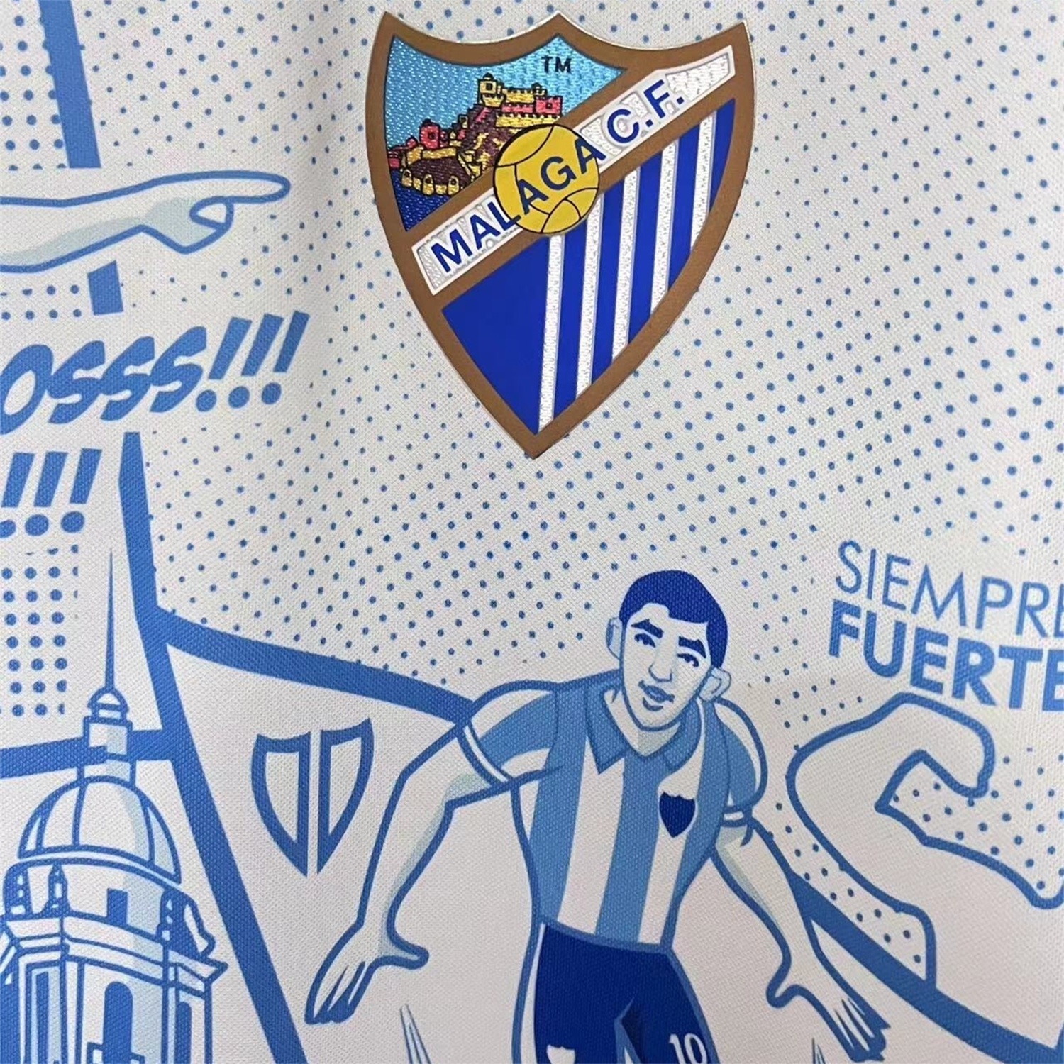 Malaga 25-26 Blue Graffiti Special Edition Jersey - Fans Version - Unitedfutballjersey