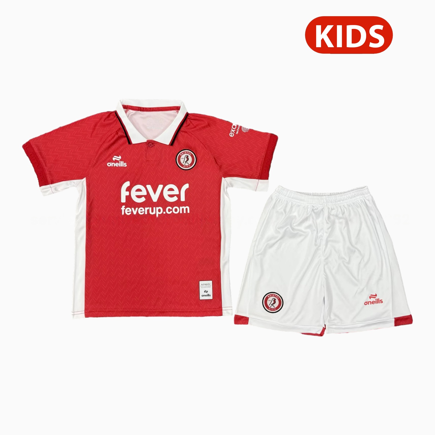 Bristol City 25-26 Home Red Kids Kit - Unitedfutballjersey