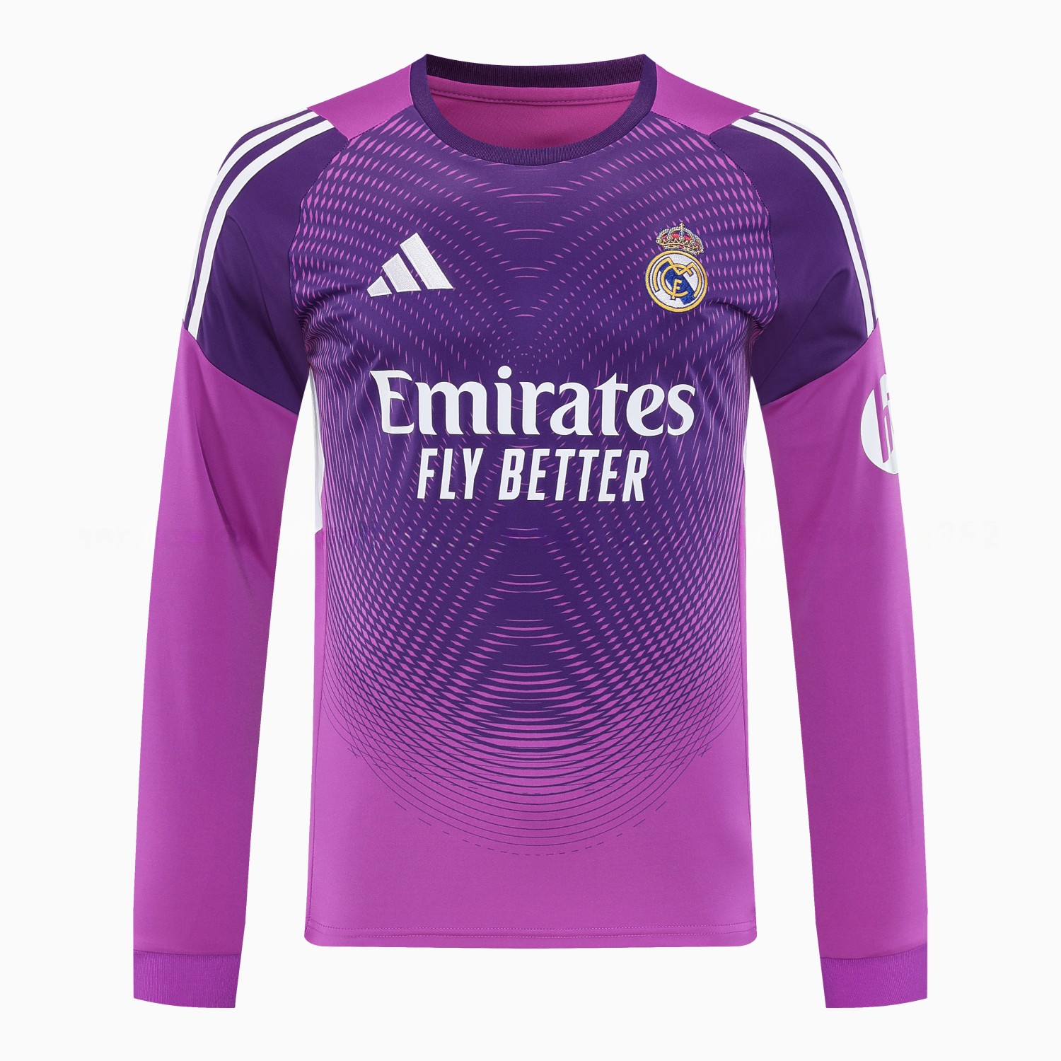 Real Madrid 25-26 Longt-Sleeve Training Set - Purple Top & Purple Shorts - Unitedfutballjersey