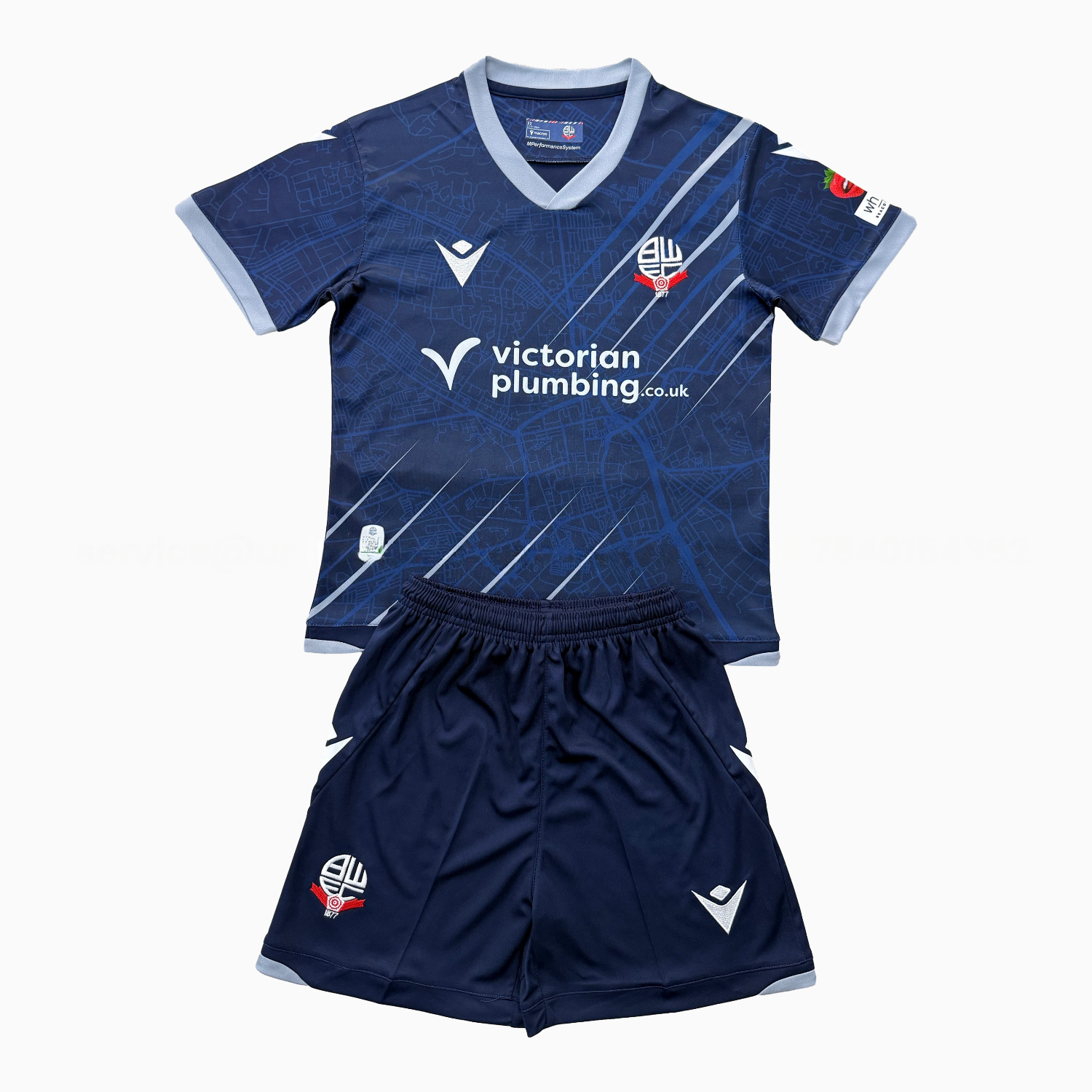 Bolton Wanderers 25-26 Away Men's Adult Jersey Set - Fans Version - Unitedfutballjersey