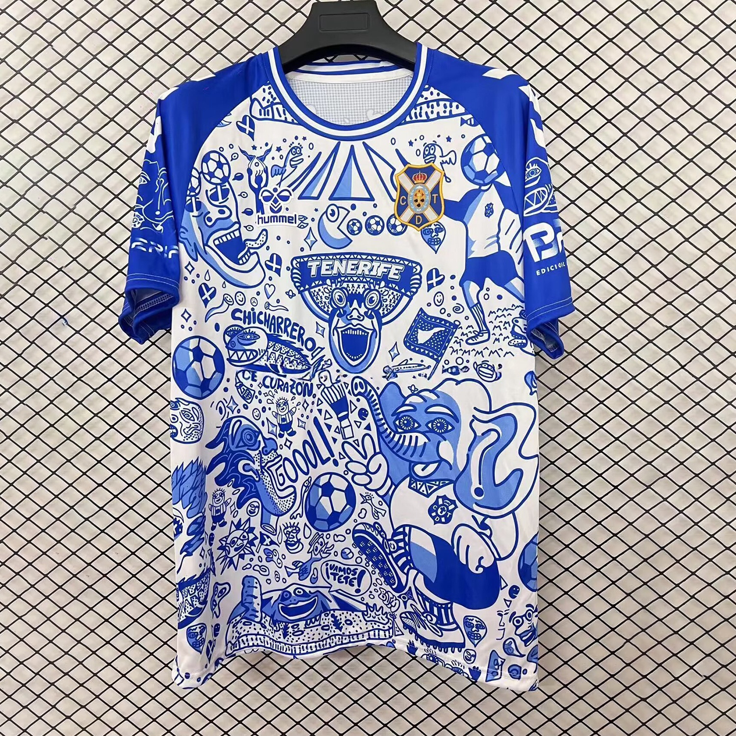 Tenerife 25-26 Blue Graffiti Special Edition Jersey - Fans Version - Unitedfutballjersey