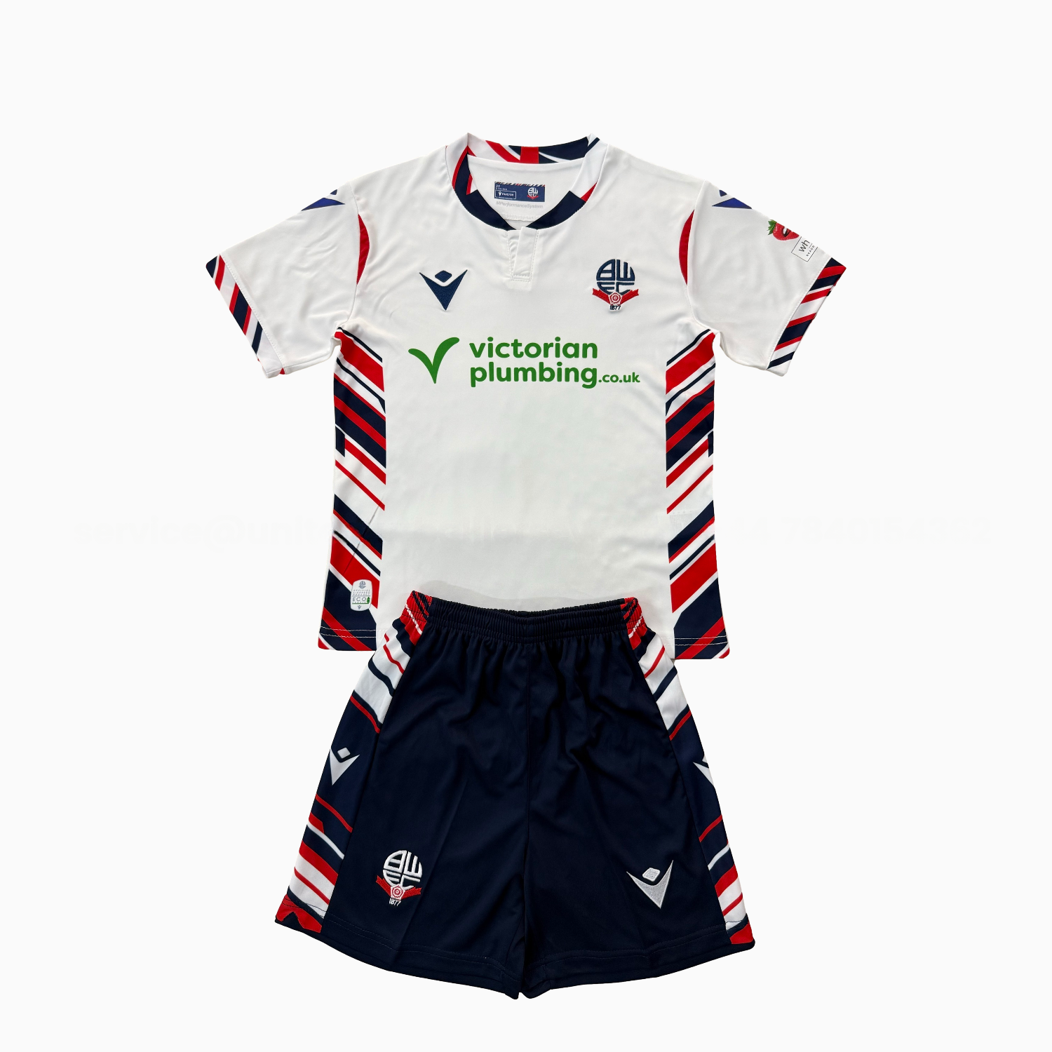 Bolton Wanderers 25-26 Home Kids Kit - Unitedfutballjersey