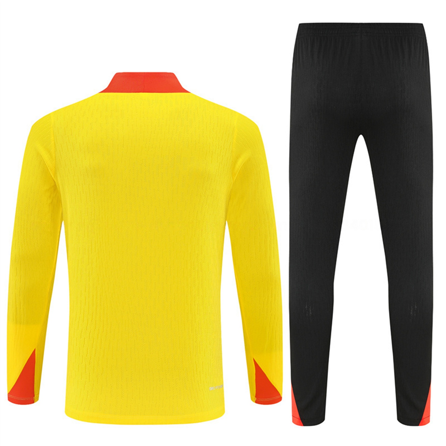 Brazil 25-26 Long Sleeve Training Set - Player Version - Yellow Top and Black Pants - Unitedfutballjersey