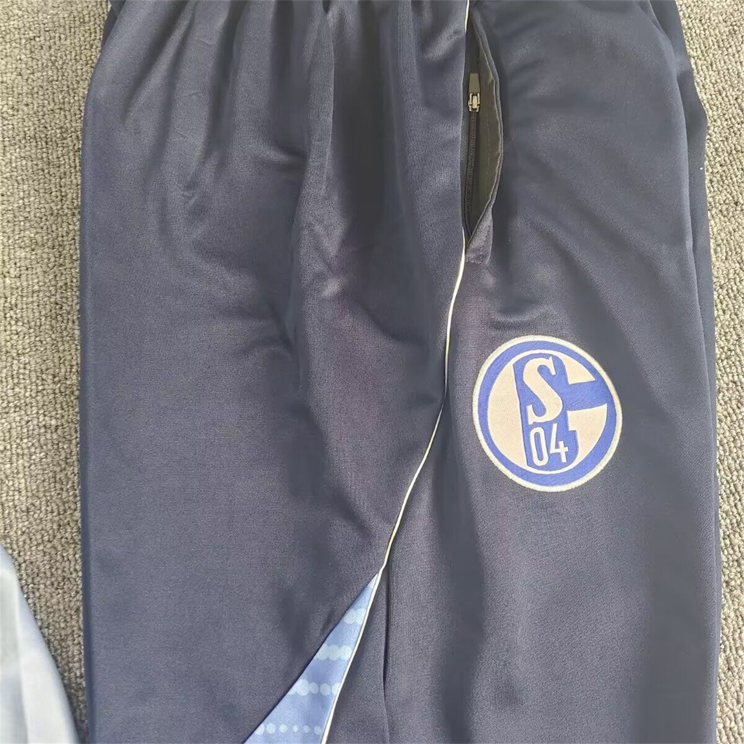 Schalke 04 25-26 Long Sleeve Training Set - Deep Blue Top & Deep Blue Pants - Unitedfutballjersey