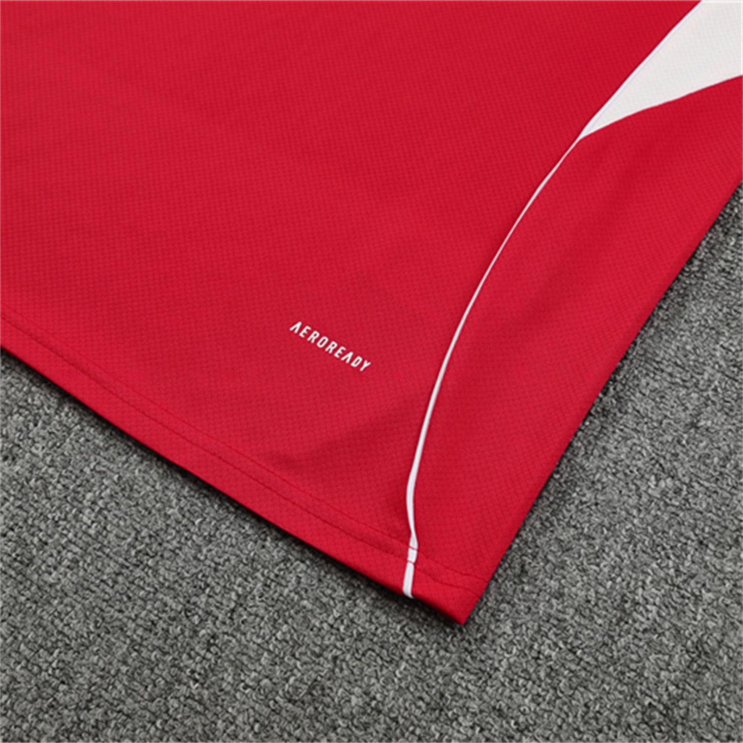 Liver.pool 25-26 Kids Short-Sleeve Training Set - Red Top & Black Shorts - Unitedfutballjersey