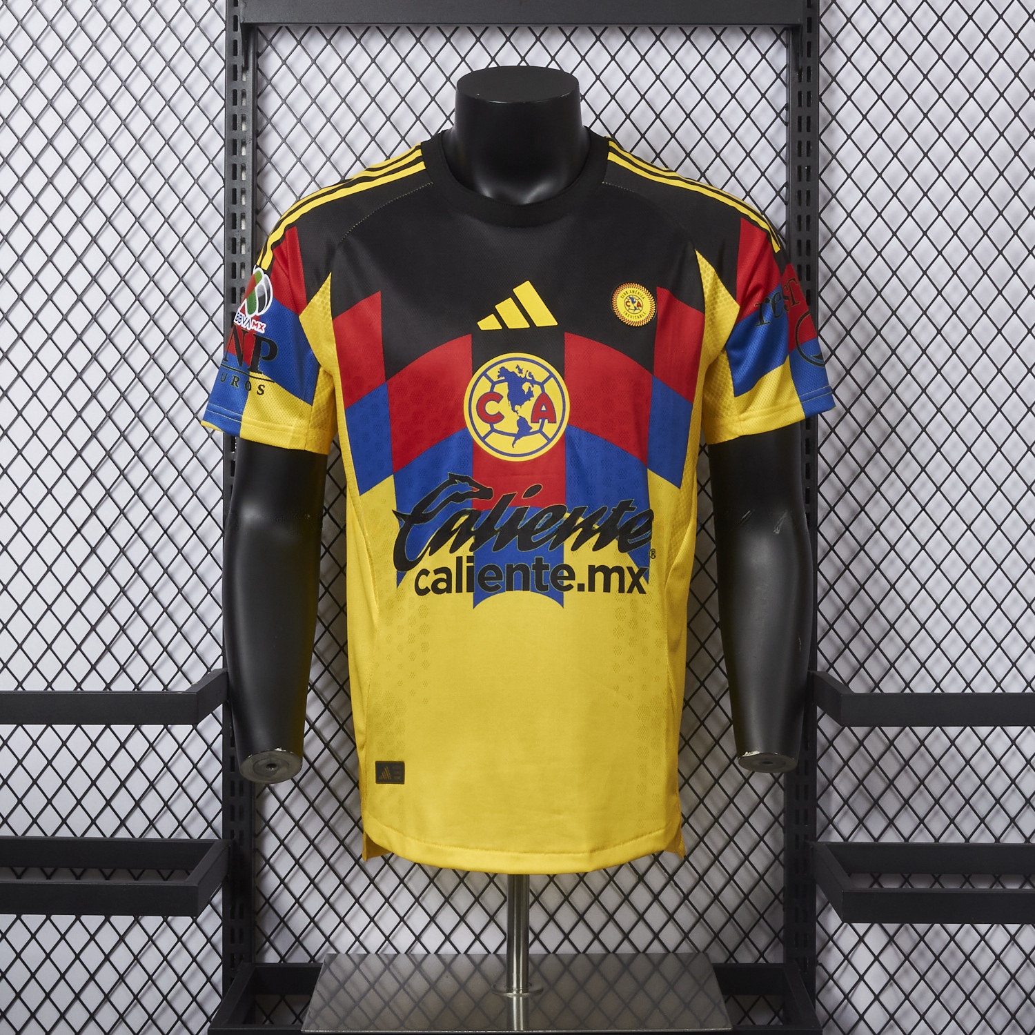 【Three-color Font】Club América 25-26 Home Yellow Jersey - Player Version - Unitedfutballjersey