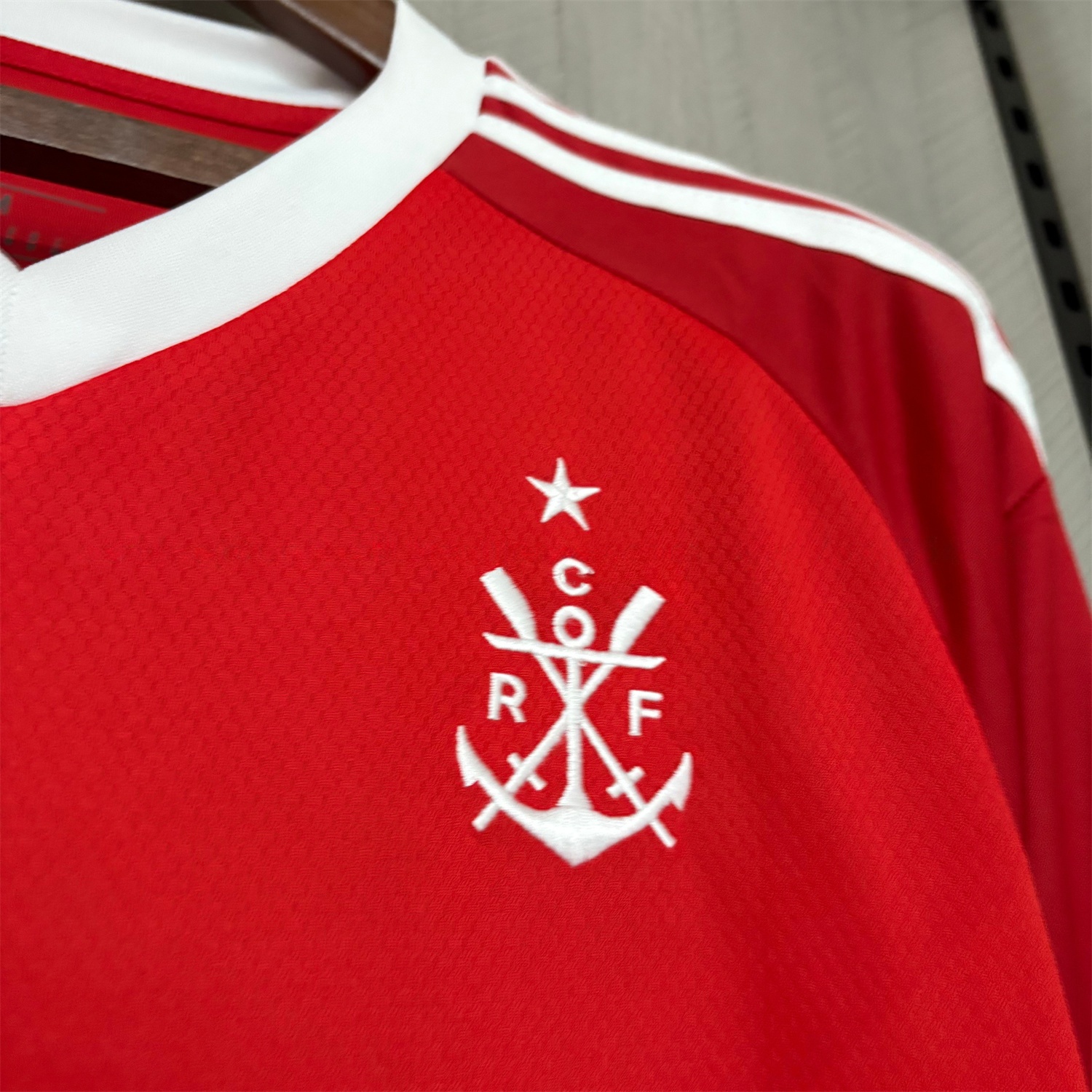 Flamengo 25-26 White Lines Red Special Jersey - Fans Version - Unitedfutballjersey