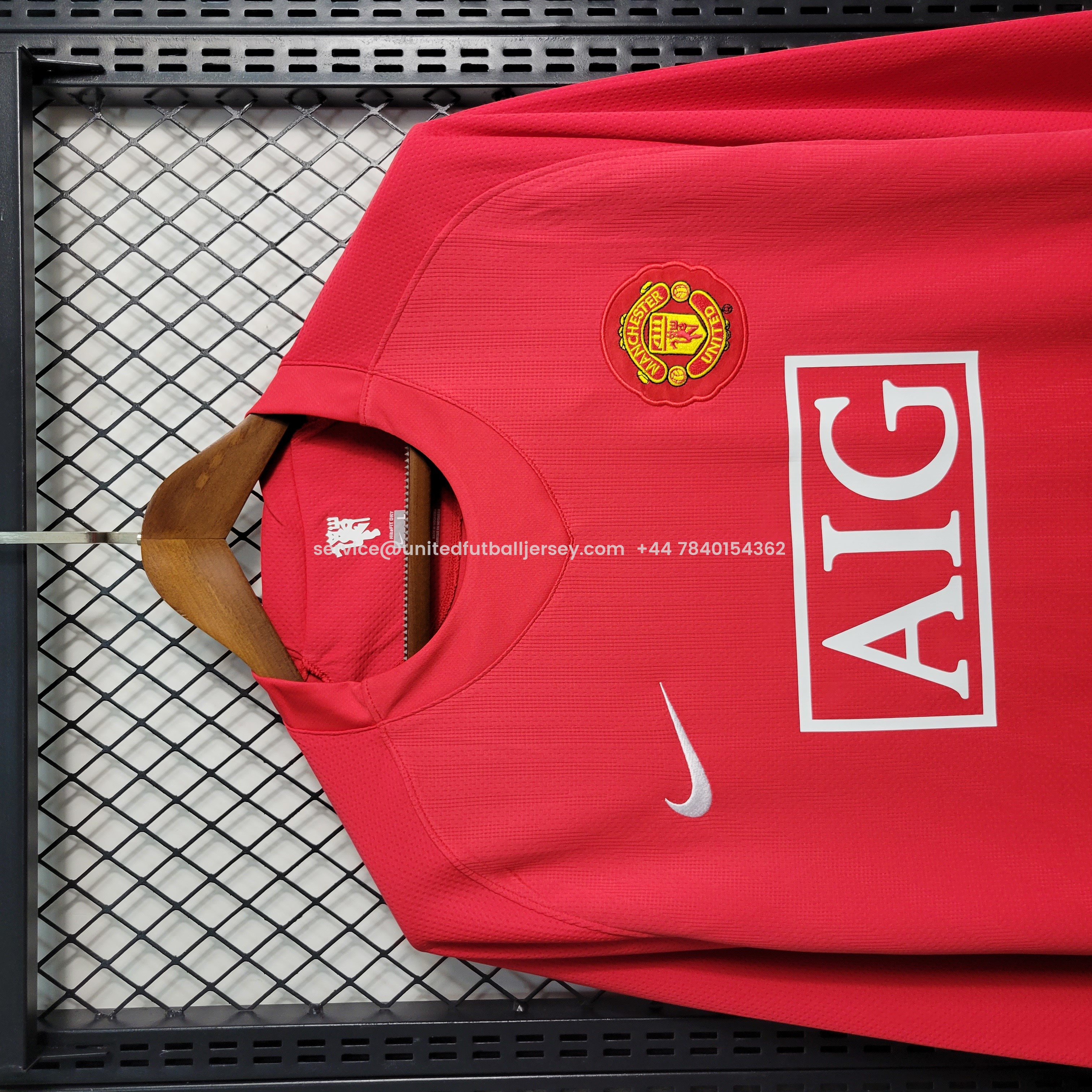 Retro Manchester United 08-09 Home Long Sleeve Jersey - Unitedfutballjersey