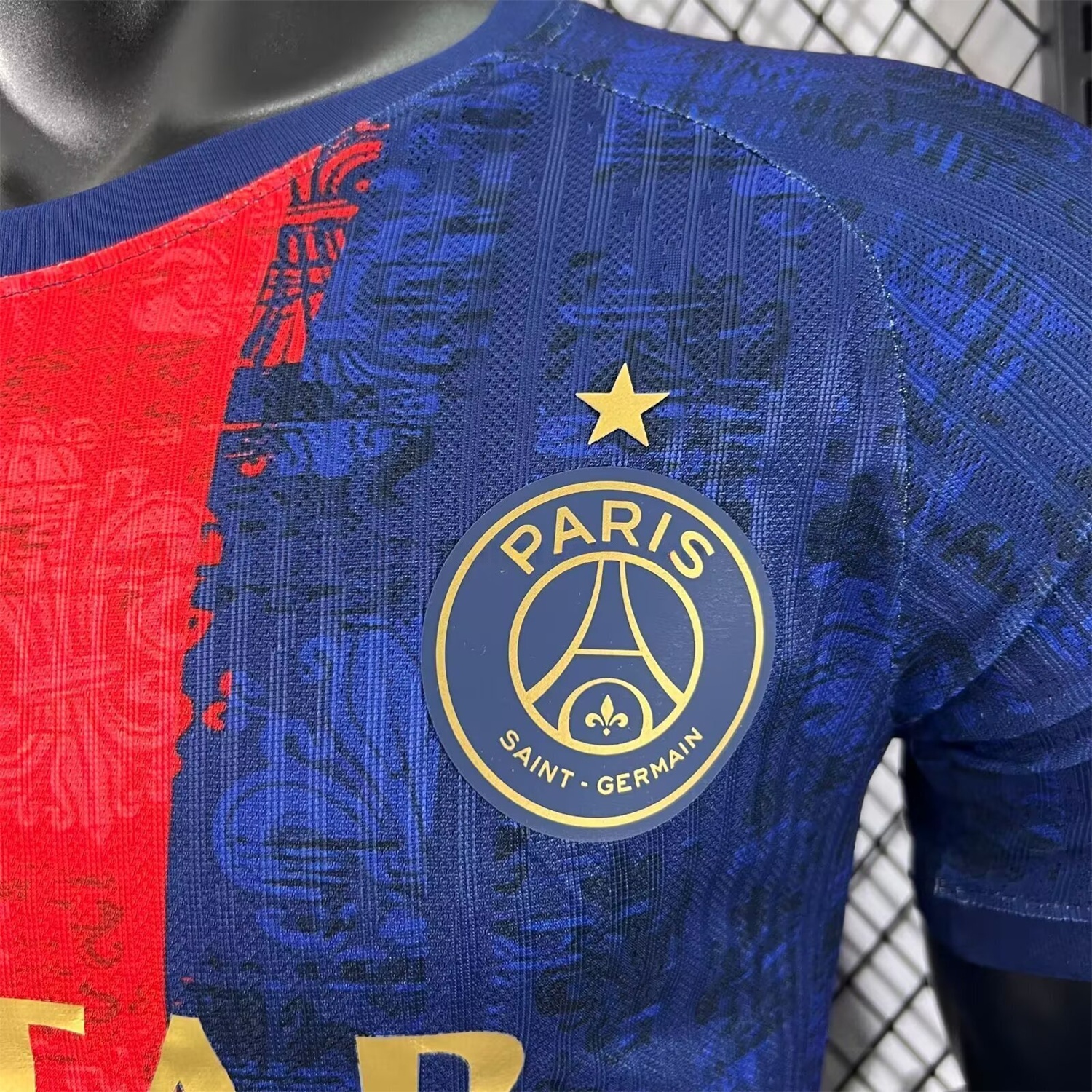 Paris Saint-Germain PSG 25-26 Red Slash Blue Special Jersey - Player Version - Unitedfutballjersey