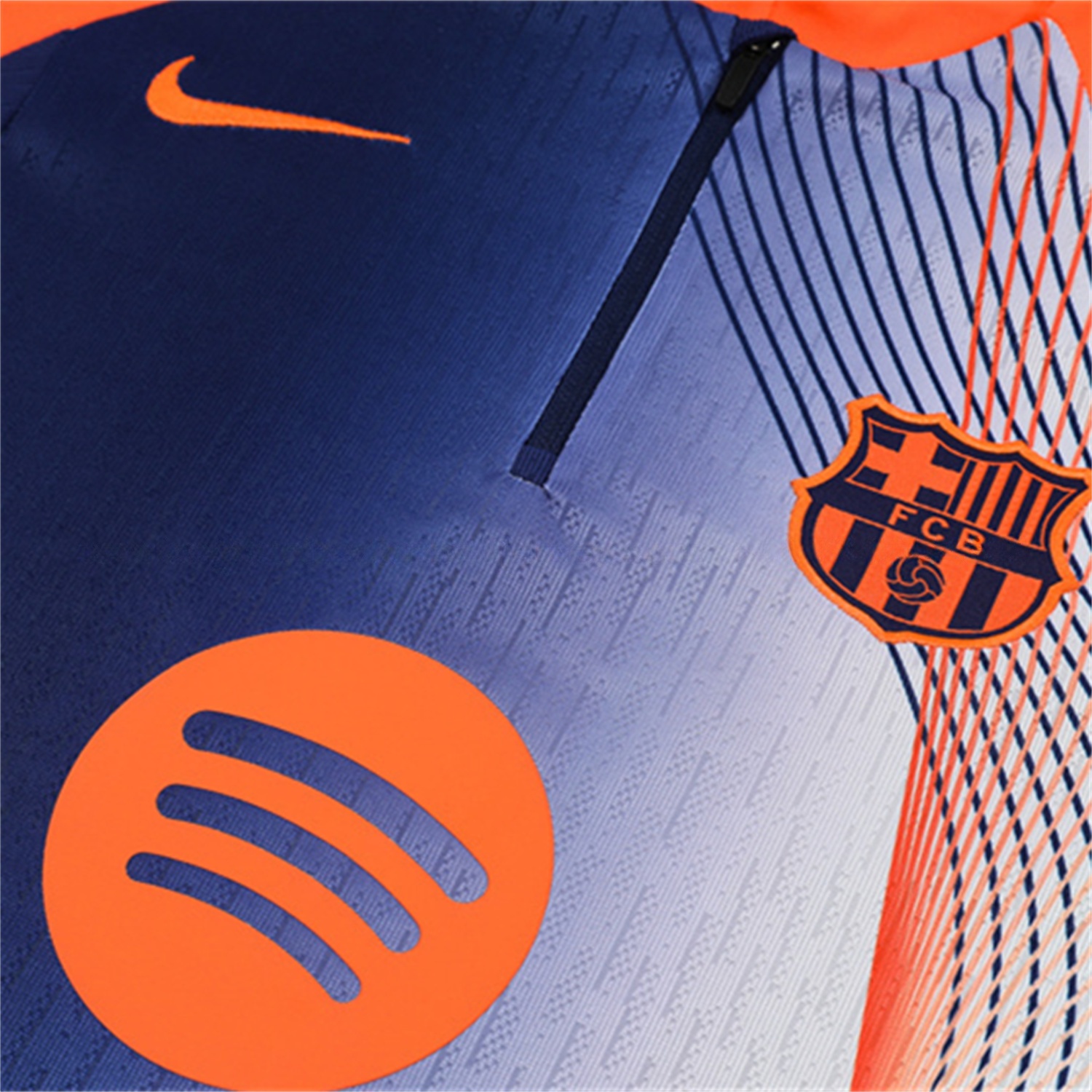 Barcelona 25-26 Long Sleeve Training Set - Red Blue Line Top & Blue Pants - Unitedfutballjersey