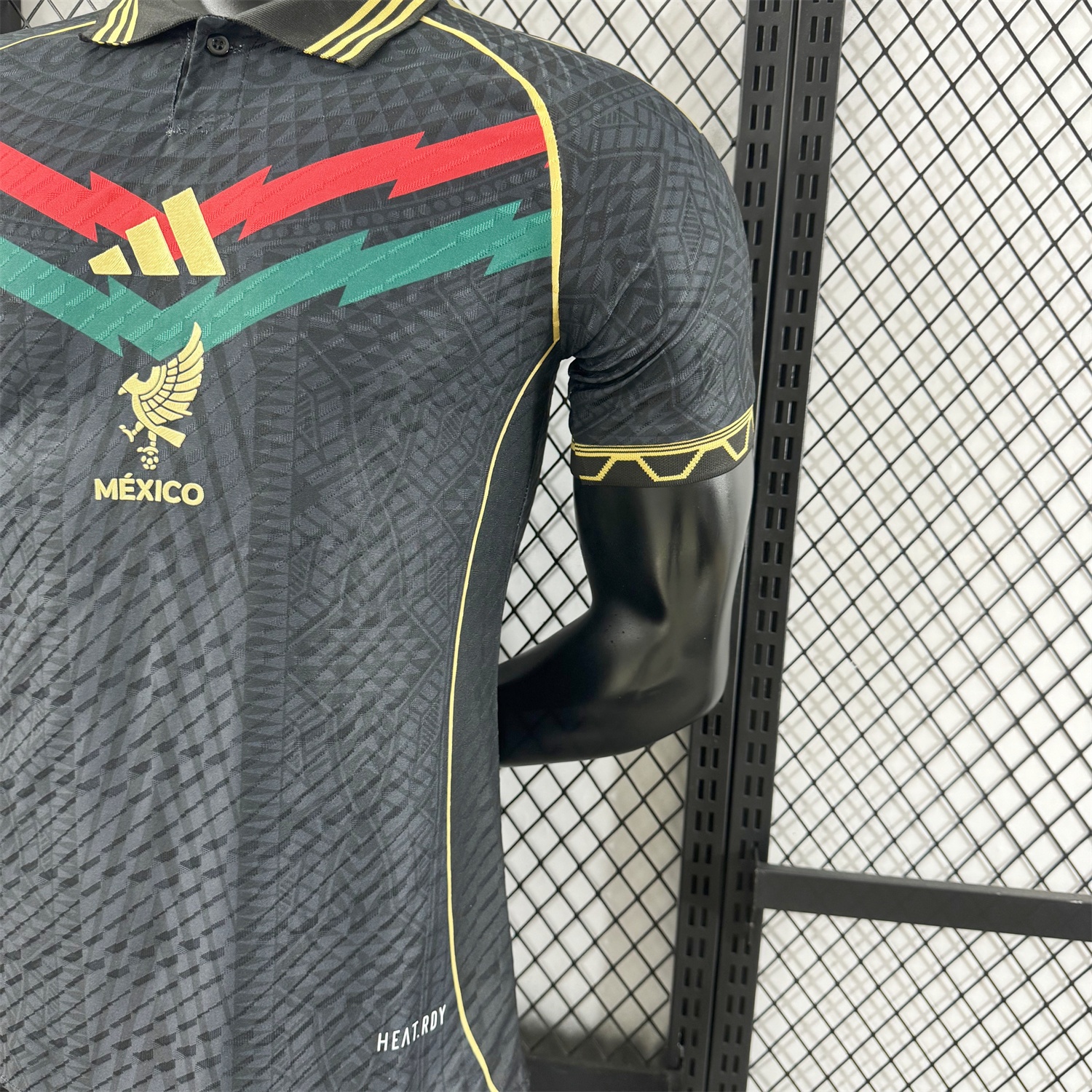 Mexico 25-26 Red And Green Chest Lines Special Jersey - Player Version - Unitedfutballjersey