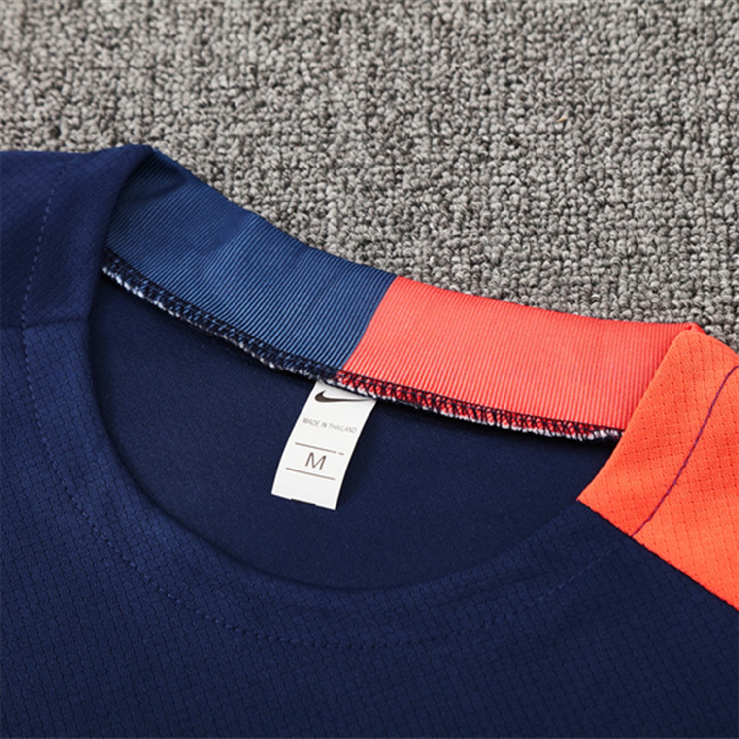 Barcelona 25-26 Kids Short-Sleeve Training Set - Royal Blue Top Orange Sponsor & Royal Blue Shorts - Unitedfutballjersey