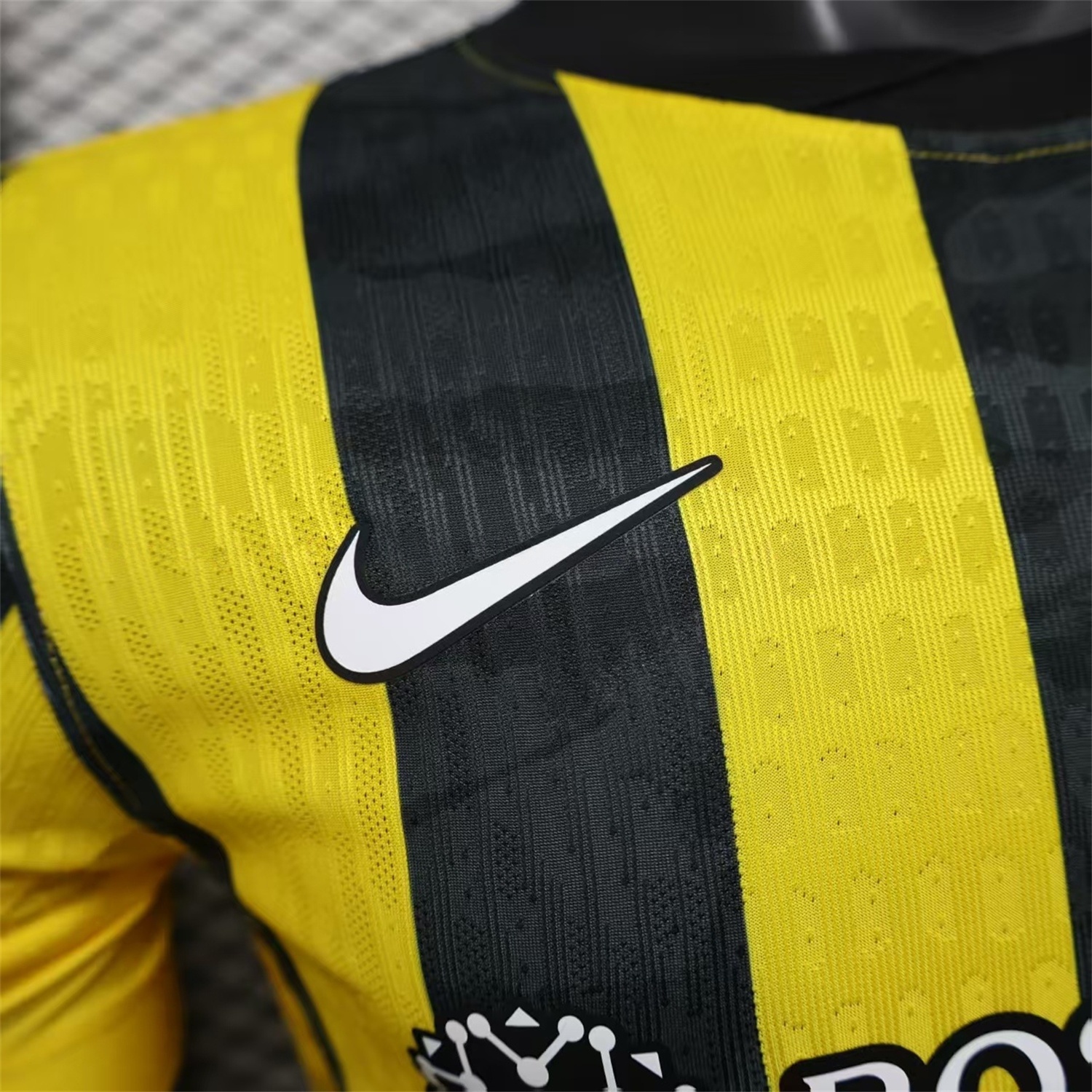 Al Ittihad Jeddah United 25-26 Home Yellow New Sponsors Jersey - Player Version - Unitedfutballjersey
