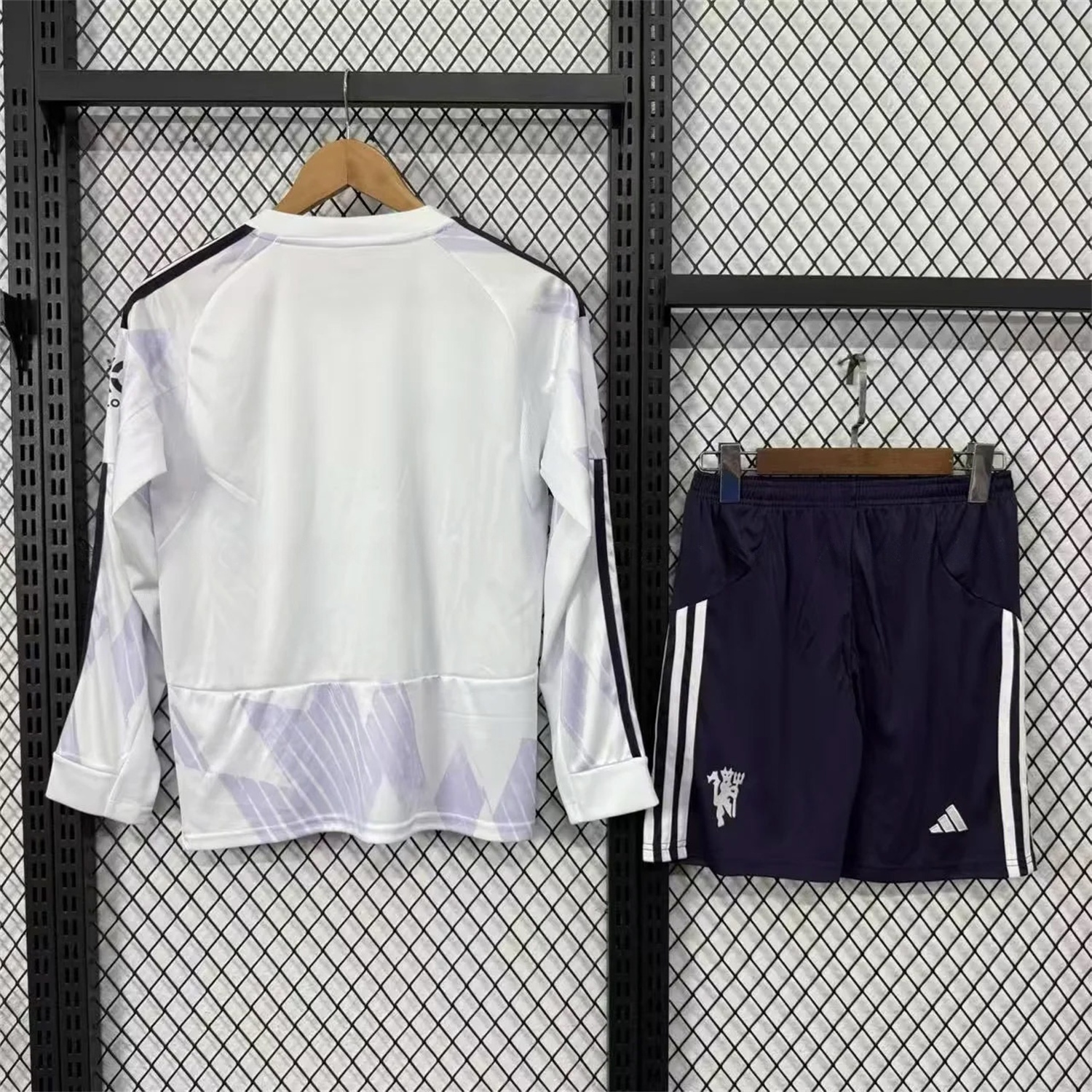 Manchester United 25-26 Away Long Sleeves Kids Kit - Unitedfutballjersey