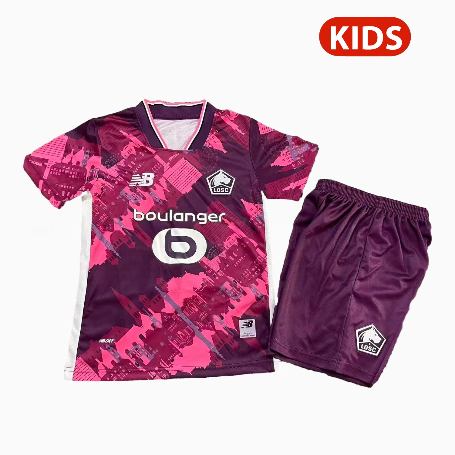 Lille 25-26 Fourth Kids Kit - Unitedfutballjersey