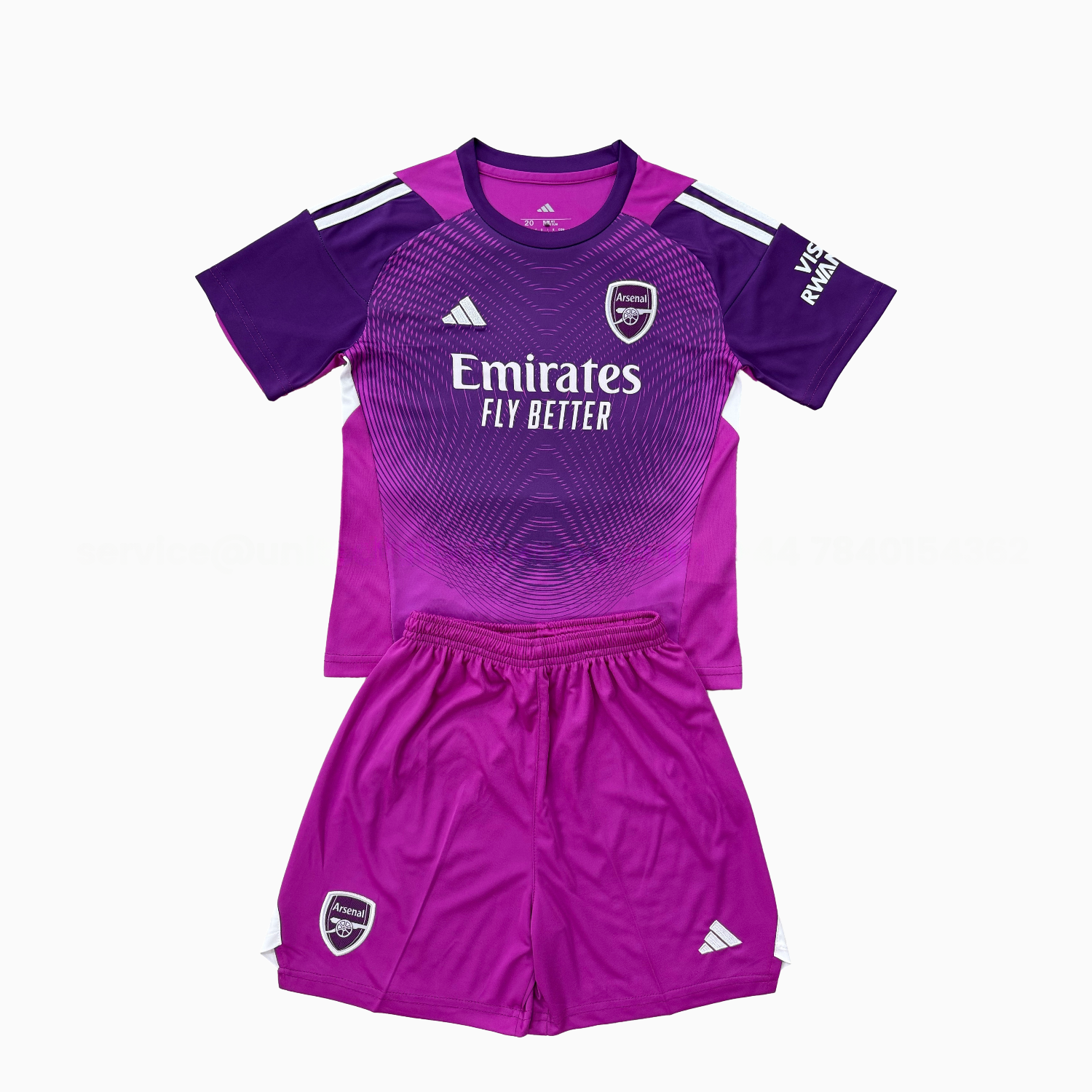 Arsenal 25-26 Purple Goalkeeper Kids Kit - Unitedfutballjersey
