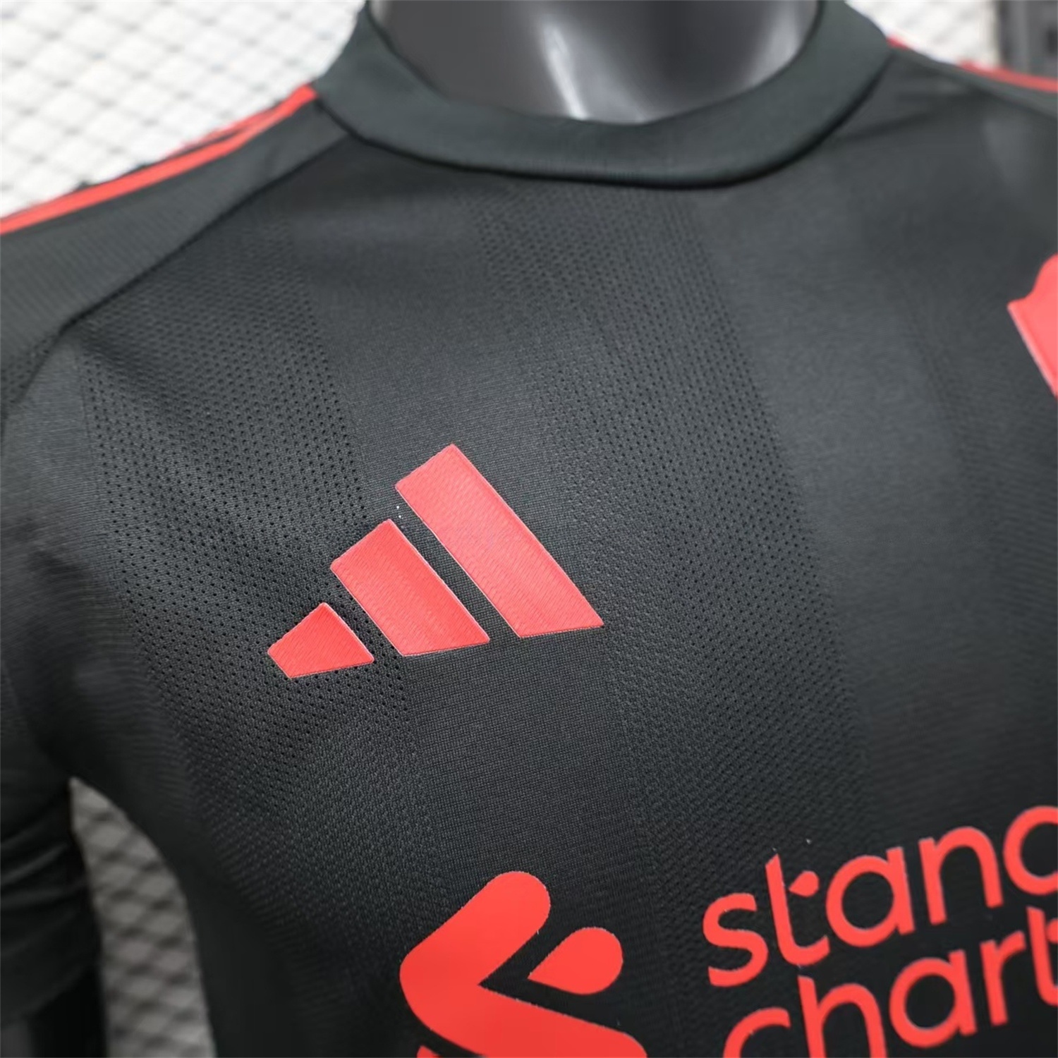 Liver.pool 25-26 Black Special Whit Red Sponsor Jersey - Player Version - Unitedfutballjersey