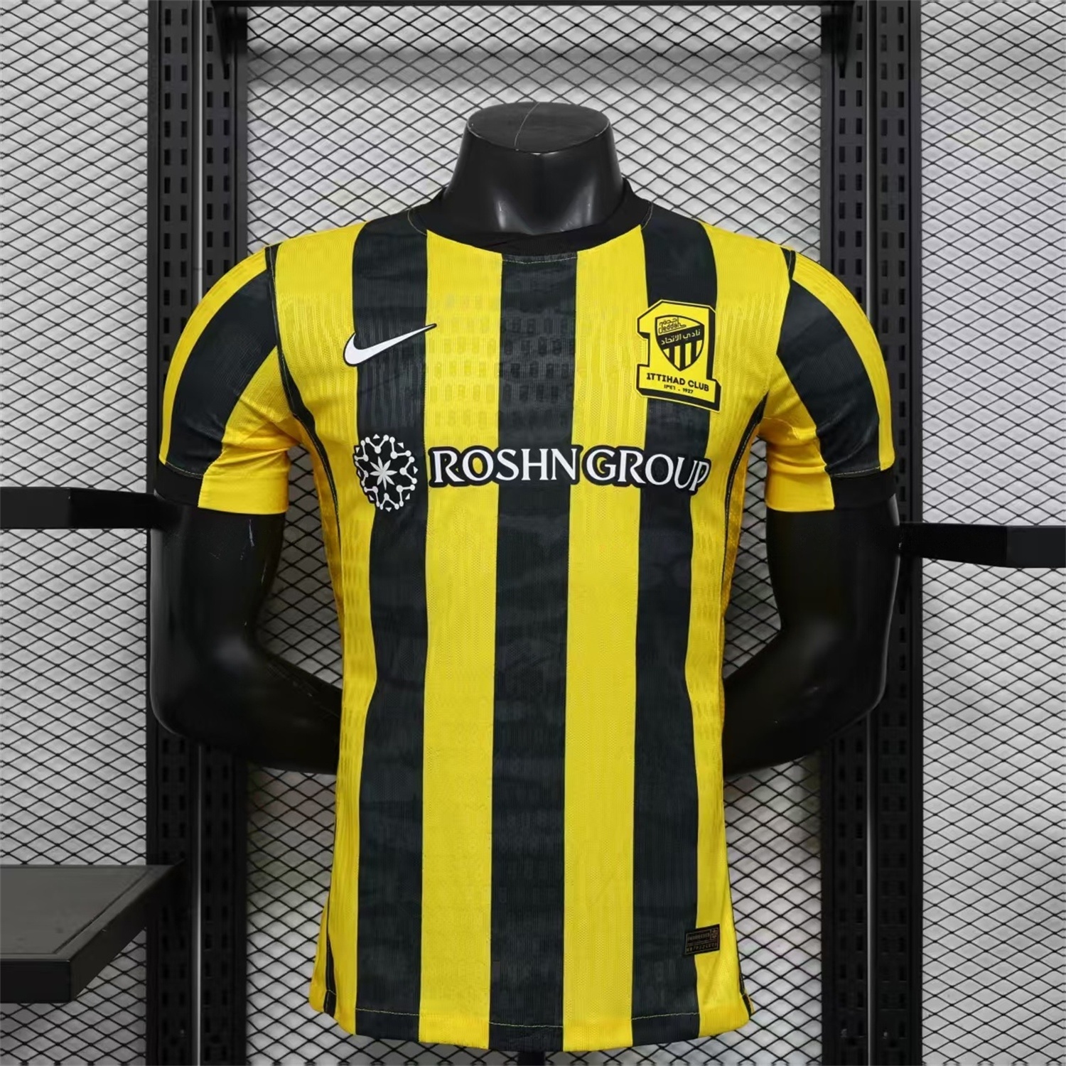 Al Ittihad Jeddah United 25-26 Home Yellow New Sponsors Jersey - Player Version - Unitedfutballjersey