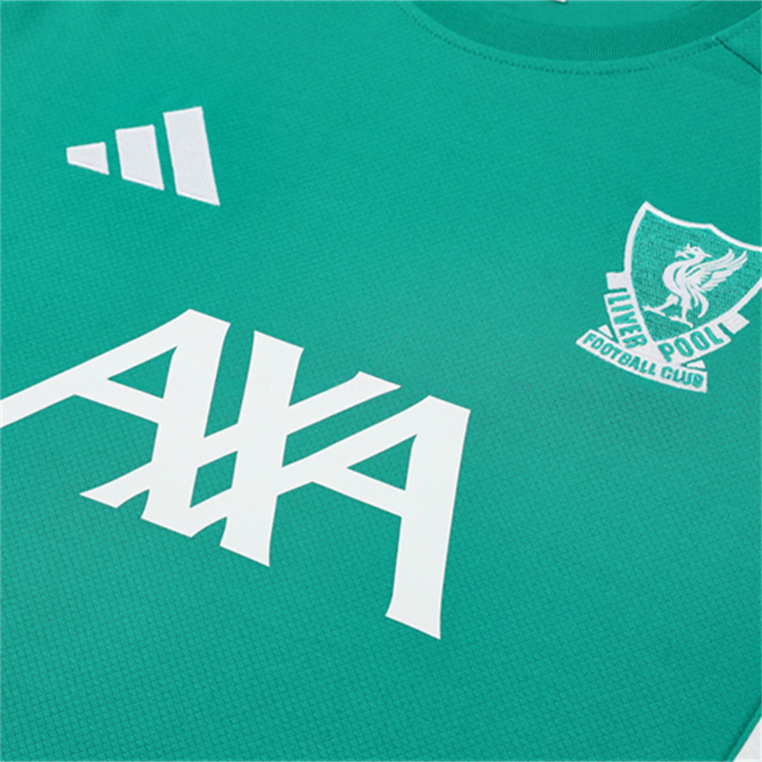 Liver.pool 25-26 Kids Short-Sleeve Training Set - Green Top & Black Shorts - Unitedfutballjersey