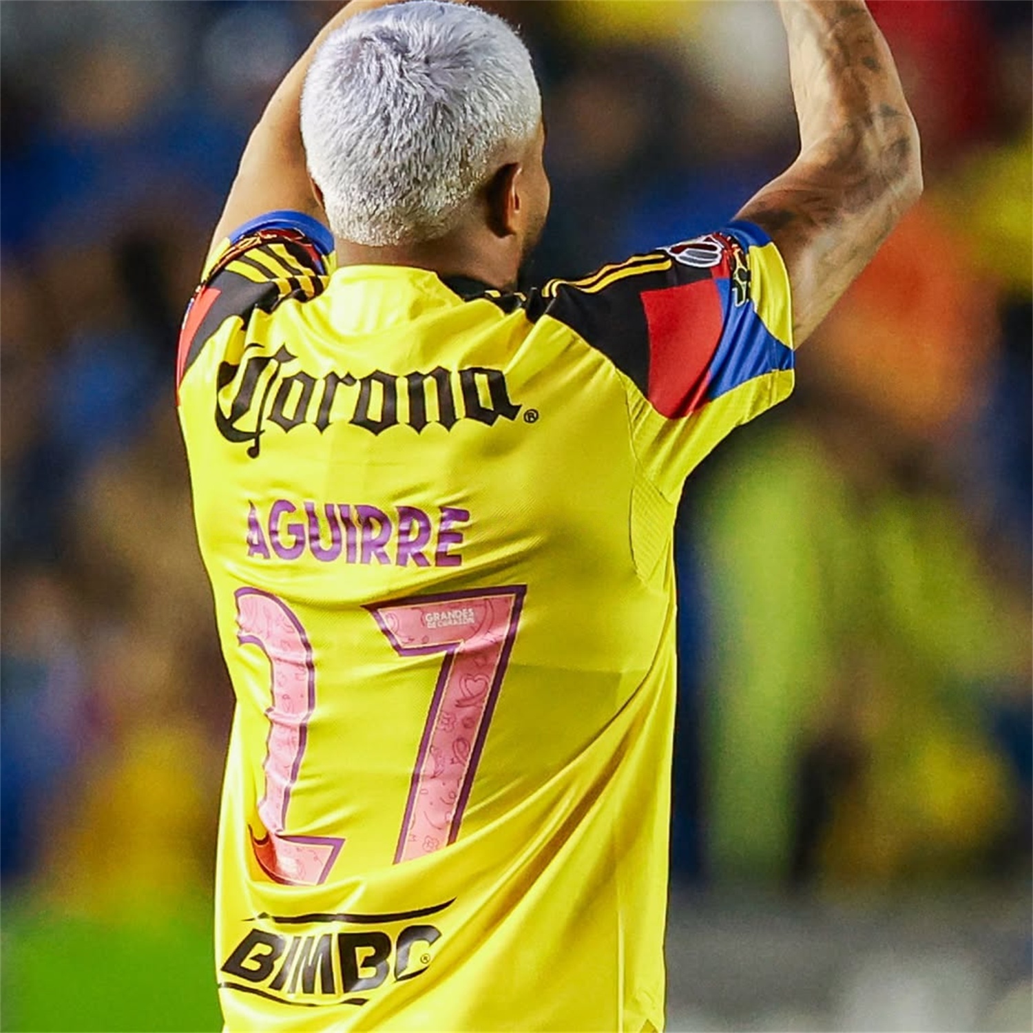 【Pink Font】Club América 25-26 Home Yellow Jersey - Player Version - Unitedfutballjersey