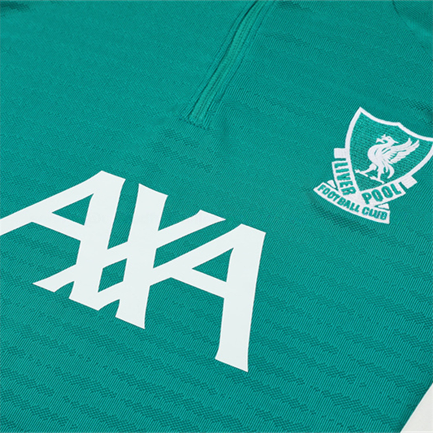 Liver.pool 25-26 Kids Long Sleeve Training Set - Player Version - Green Top and Black Pants - Unitedfutballjersey