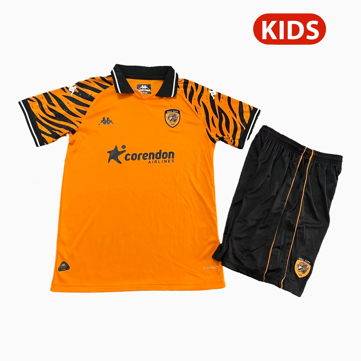 Hull City 25-26 Home Kids Kit - Unitedfutballjersey