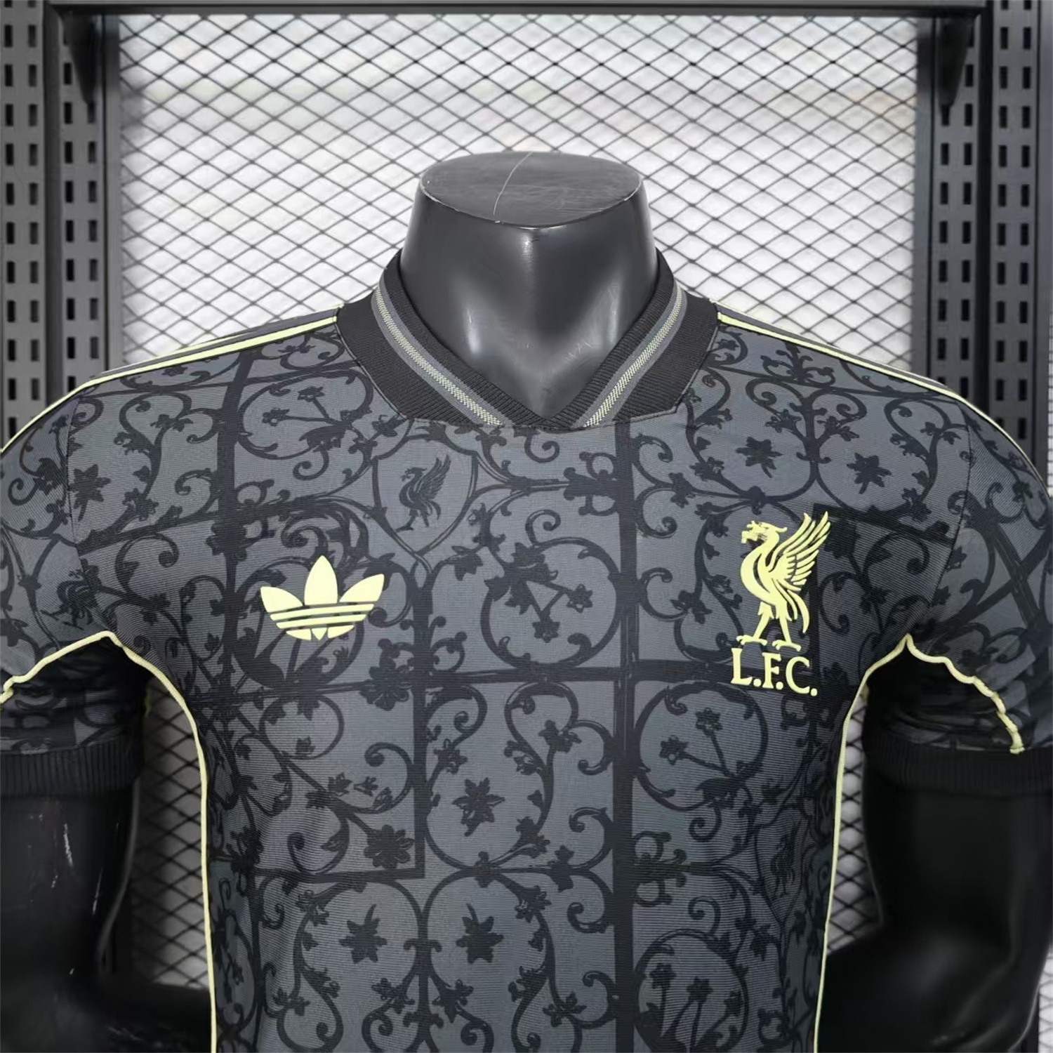 Liver.pool 25-26 Black Floral Pattern Special Jersey - Player Version - Unitedfutballjersey