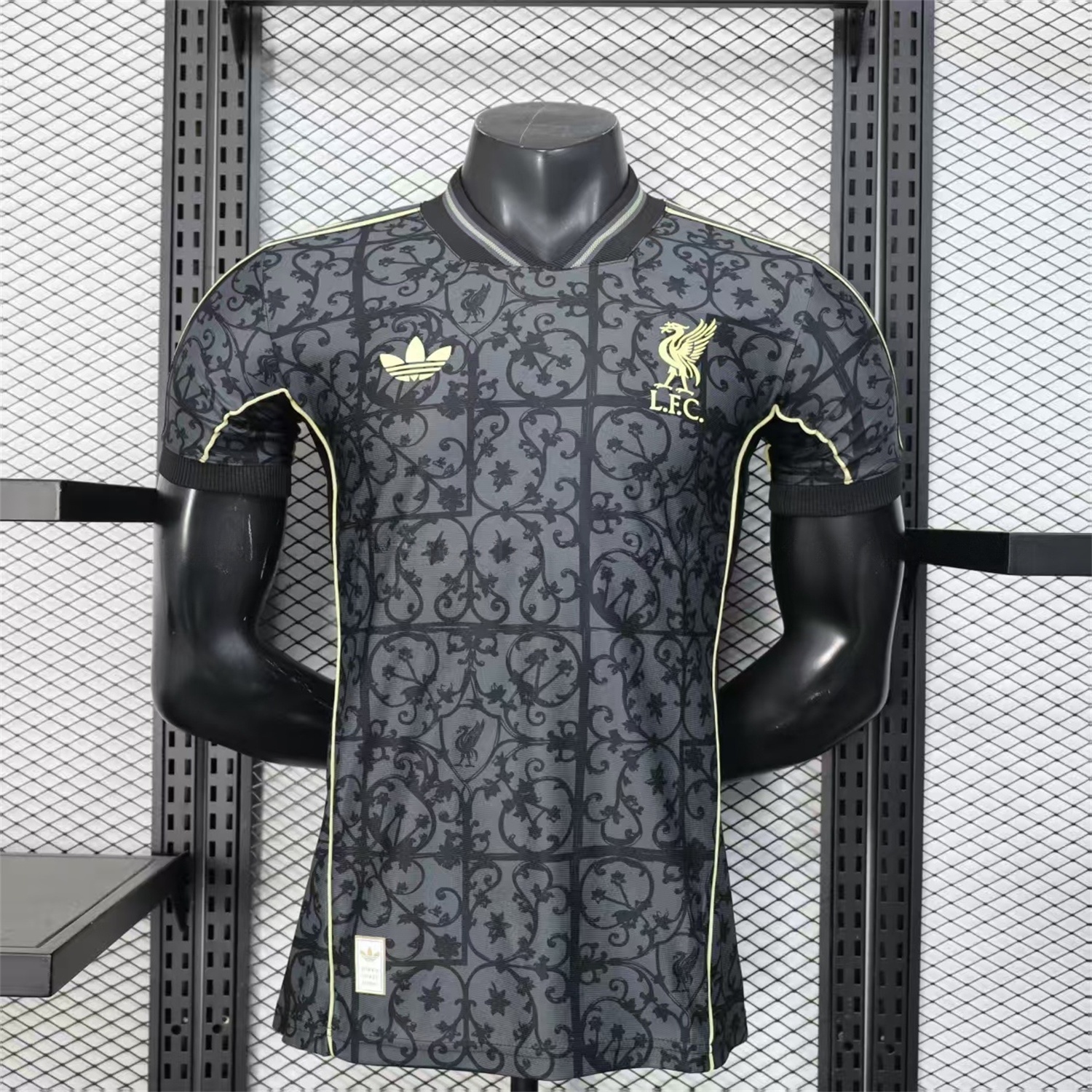 Liver.pool 25-26 Black Floral Pattern Special Jersey - Player Version - Unitedfutballjersey