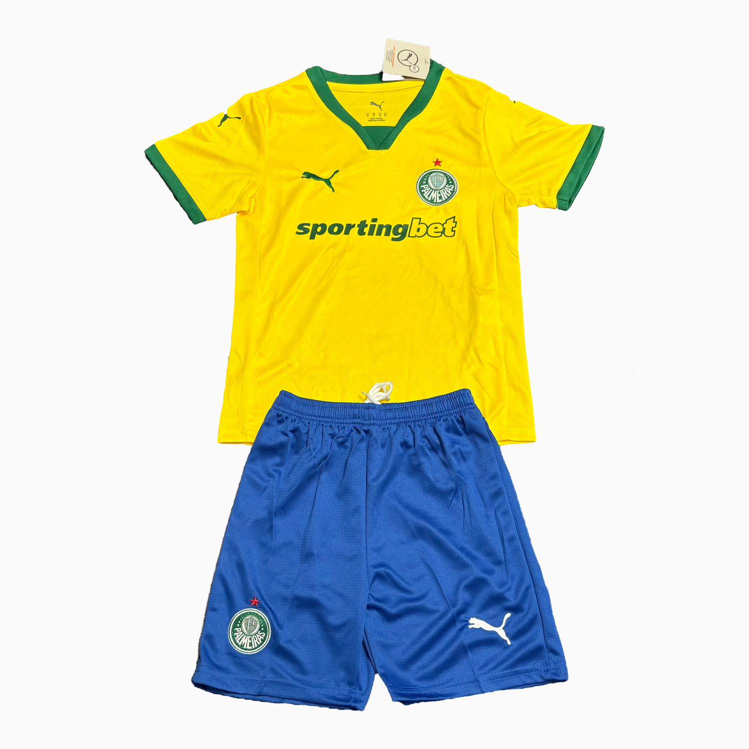 Palmeiras 25-26 Third Yellow Kids Kit - Unitedfutballjersey