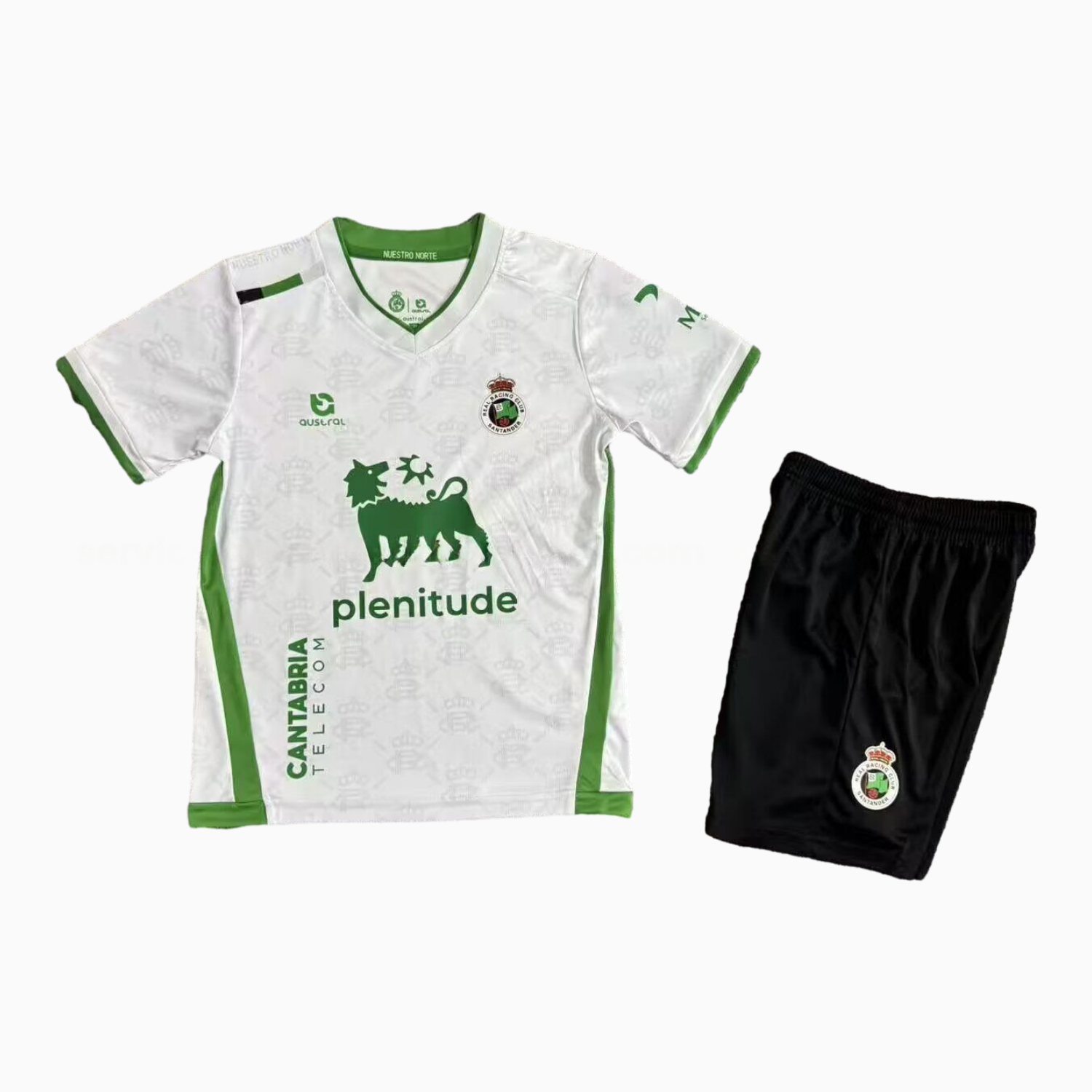 Racing de Santander 25-26 Home Kids Kit - Unitedfutballjersey