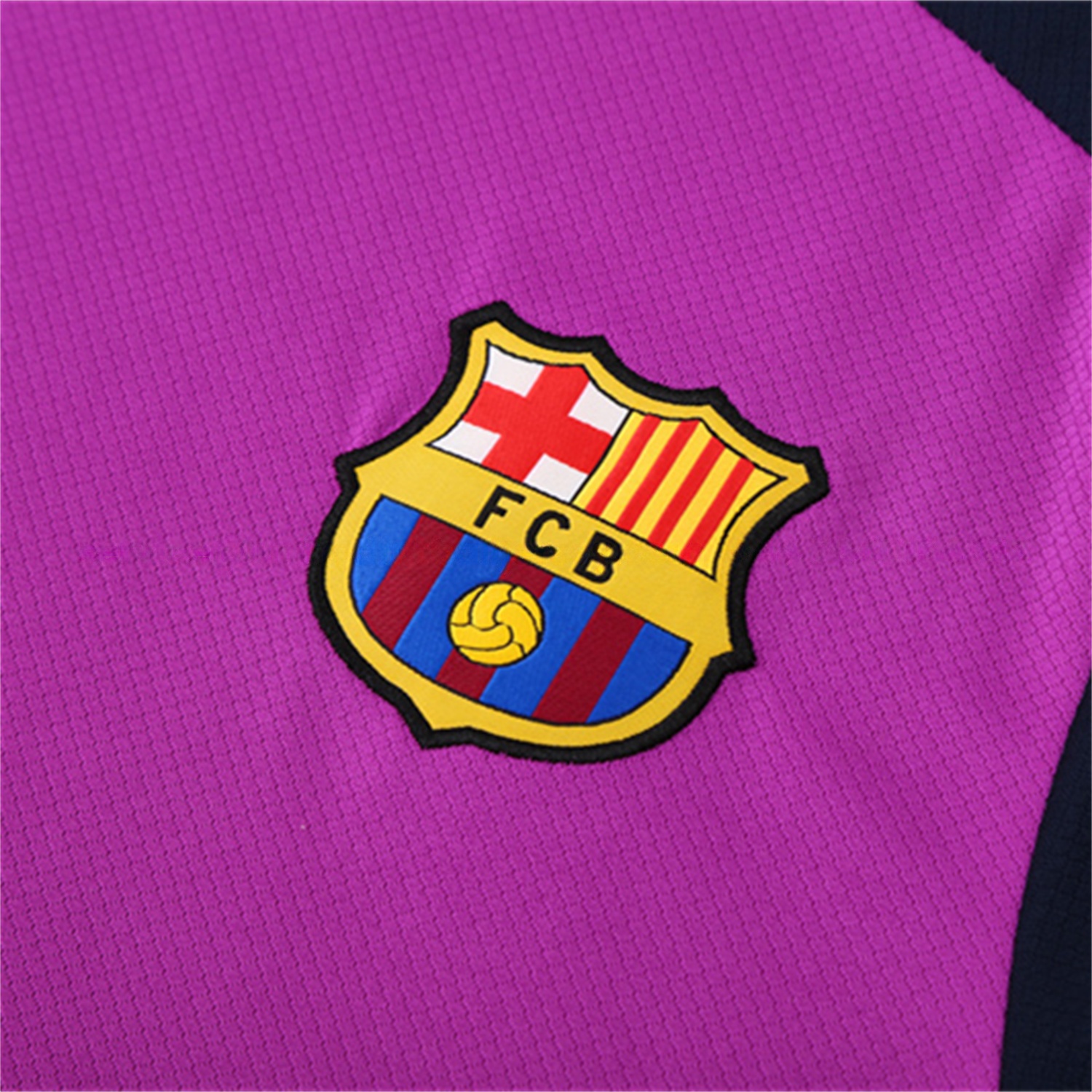 Barcelona 25-26 Short-Sleeve Training Set - Purple Top & Deep Blue Shorts - Unitedfutballjersey