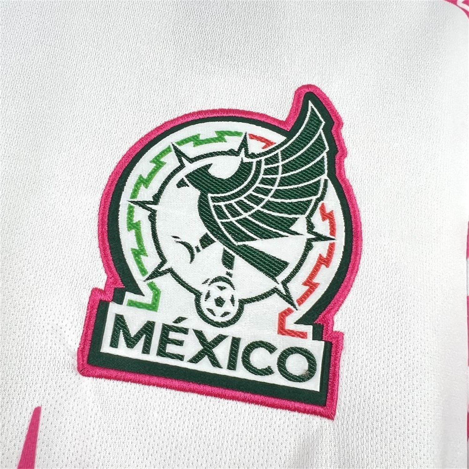 Mexico 25-26 Mayan Cvilization Pink And White Special Jersey - Fans Version - Unitedfutballjersey