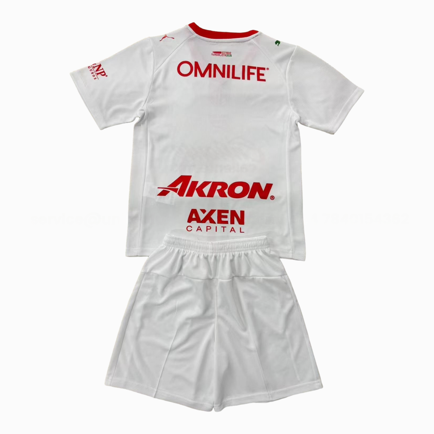 Chivas de Guadalajara 25-26 Away White Men's Adult Jersey Set - Fans Version - Unitedfutballjersey